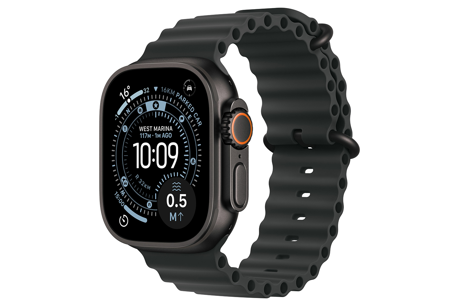 Apple Watch Ultra 3 | GPS + Cellular | 49mm | Black Titanium | Black Ocean Band