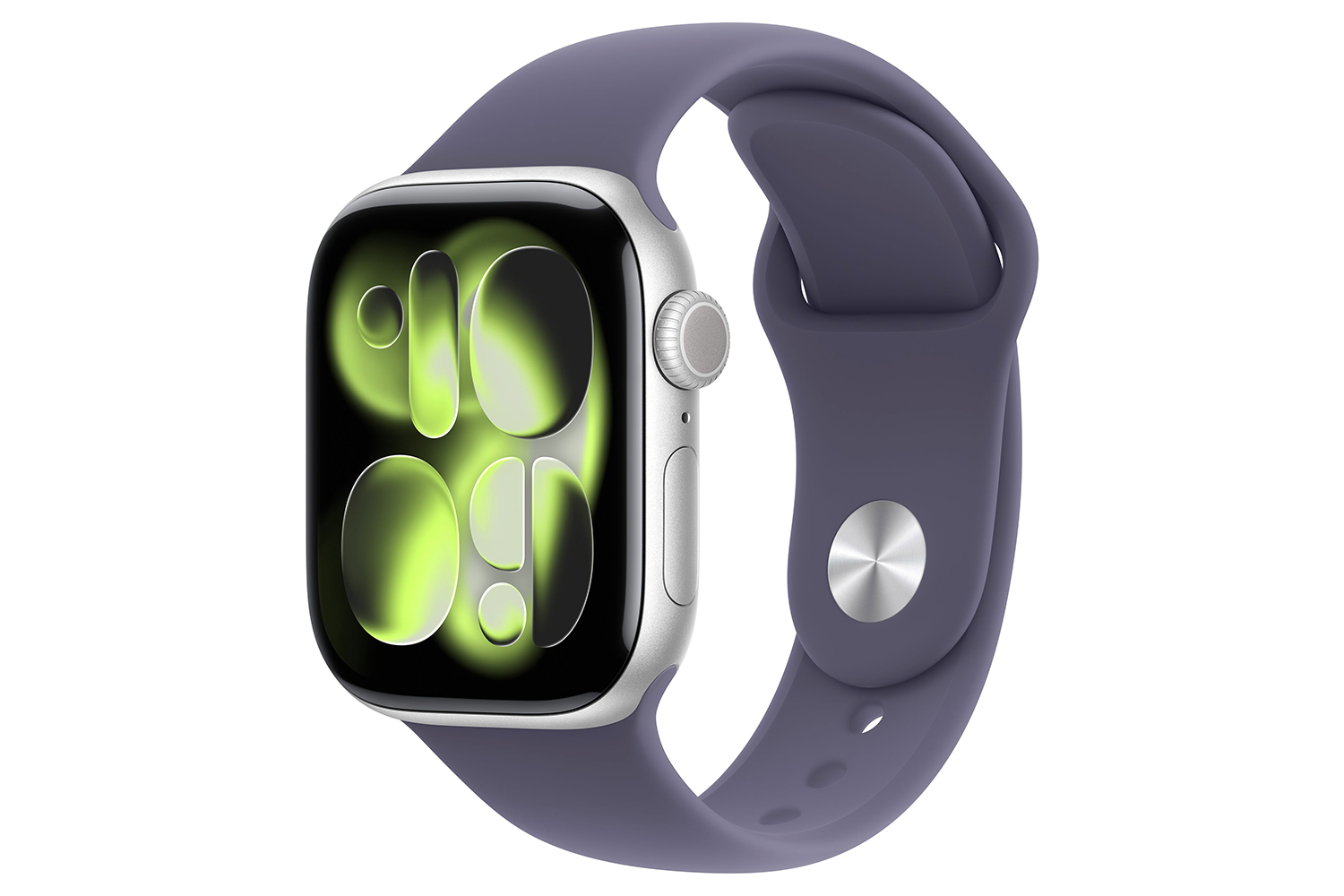 Apple Watch Series 11 | GPS + Cellular | 42mm | Silver Aluminium | Purple Fog Sport Band | M/L