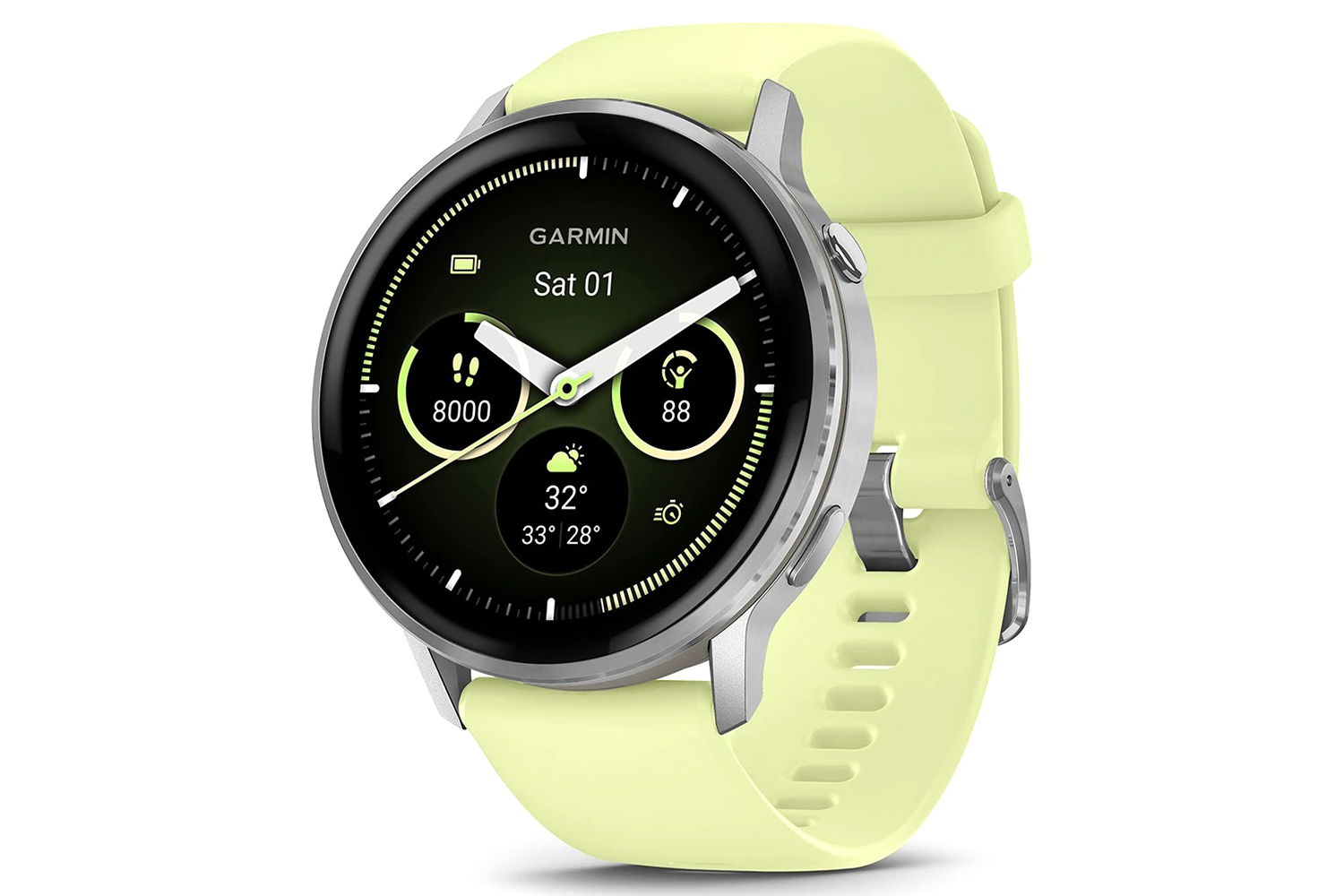 Garmin Venu 4 | 45mm | Silver/Citron