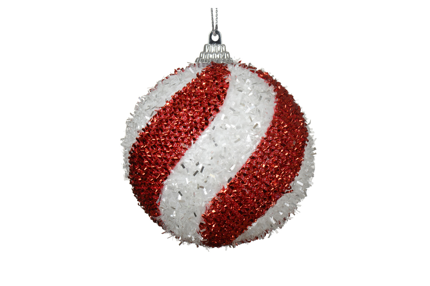 Christmas Decoration | 10cm Shatterproof Baubles | Red/White