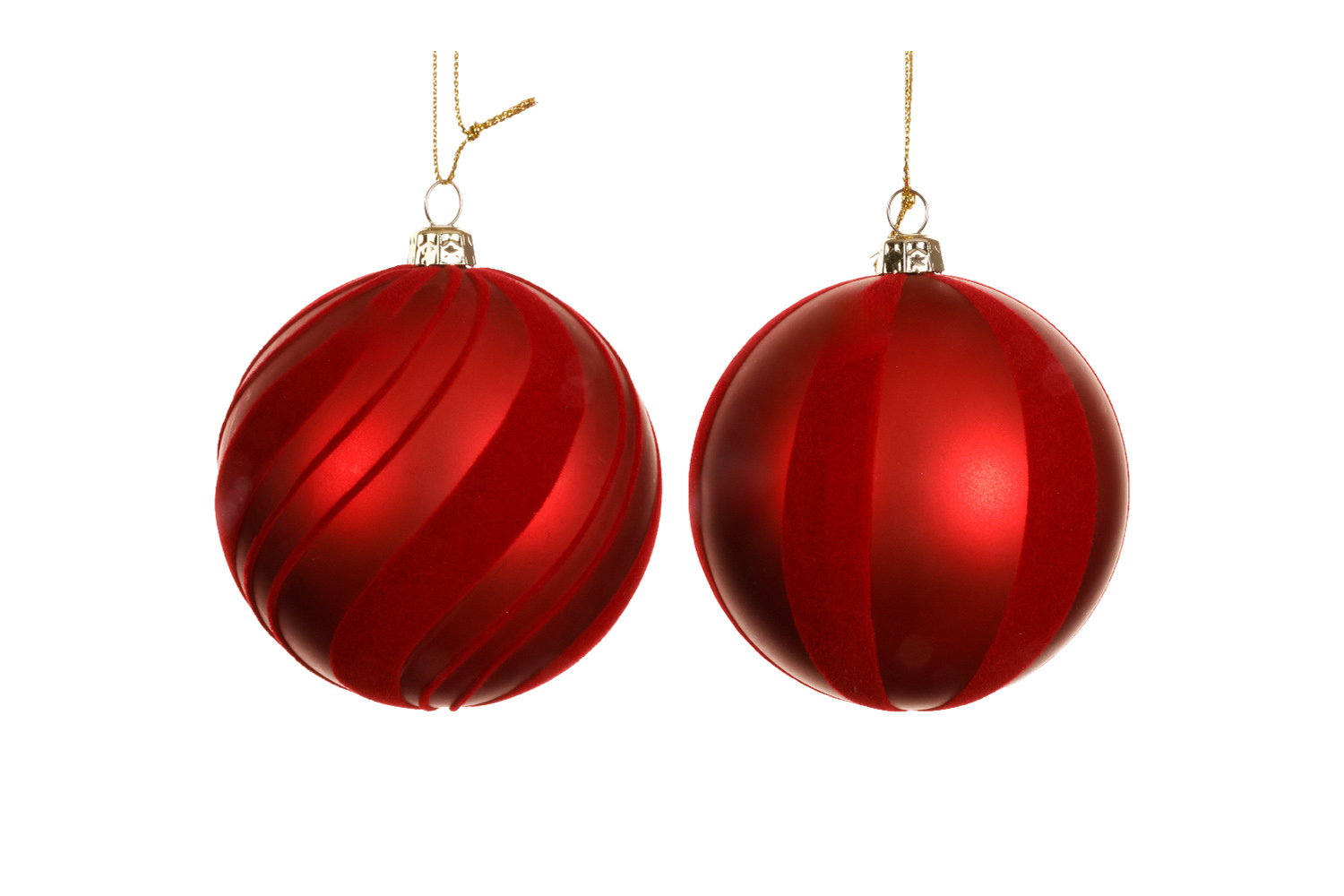 Christmas Decoration | 8cm Shatterproof Baubles | Red | Sold Individually – Random Style