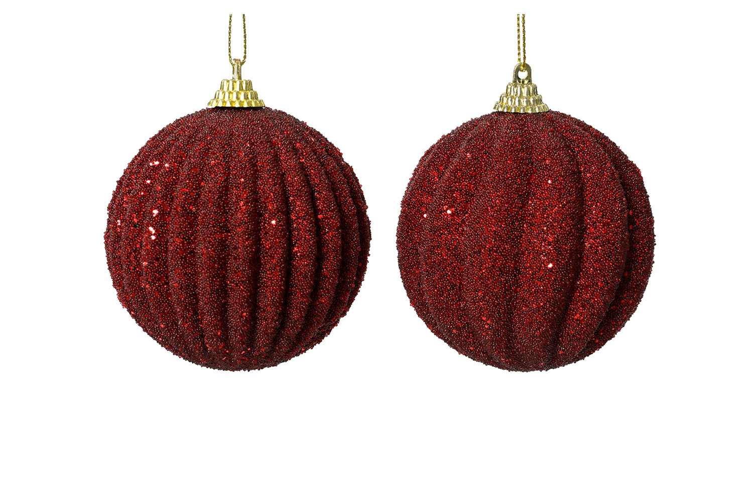 Christmas Decoration | 8cm Shatterproof Bauble | Red | Sold Individually – Random Style
