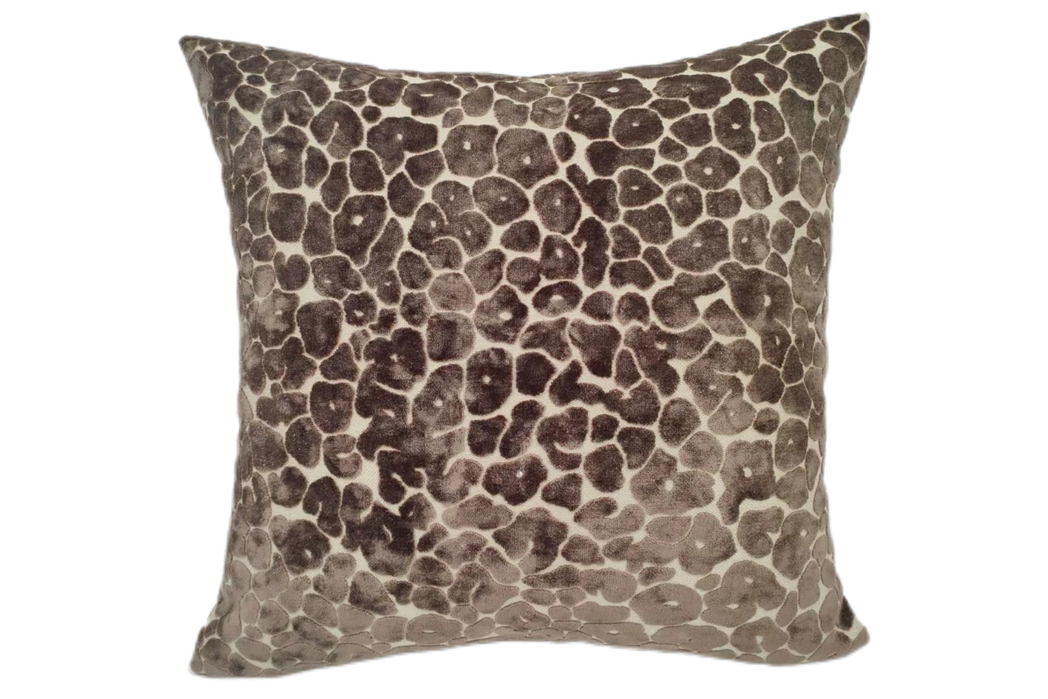 Paul Moneypenny Leopard Cushion | Chocolate | 43 x 43 cm