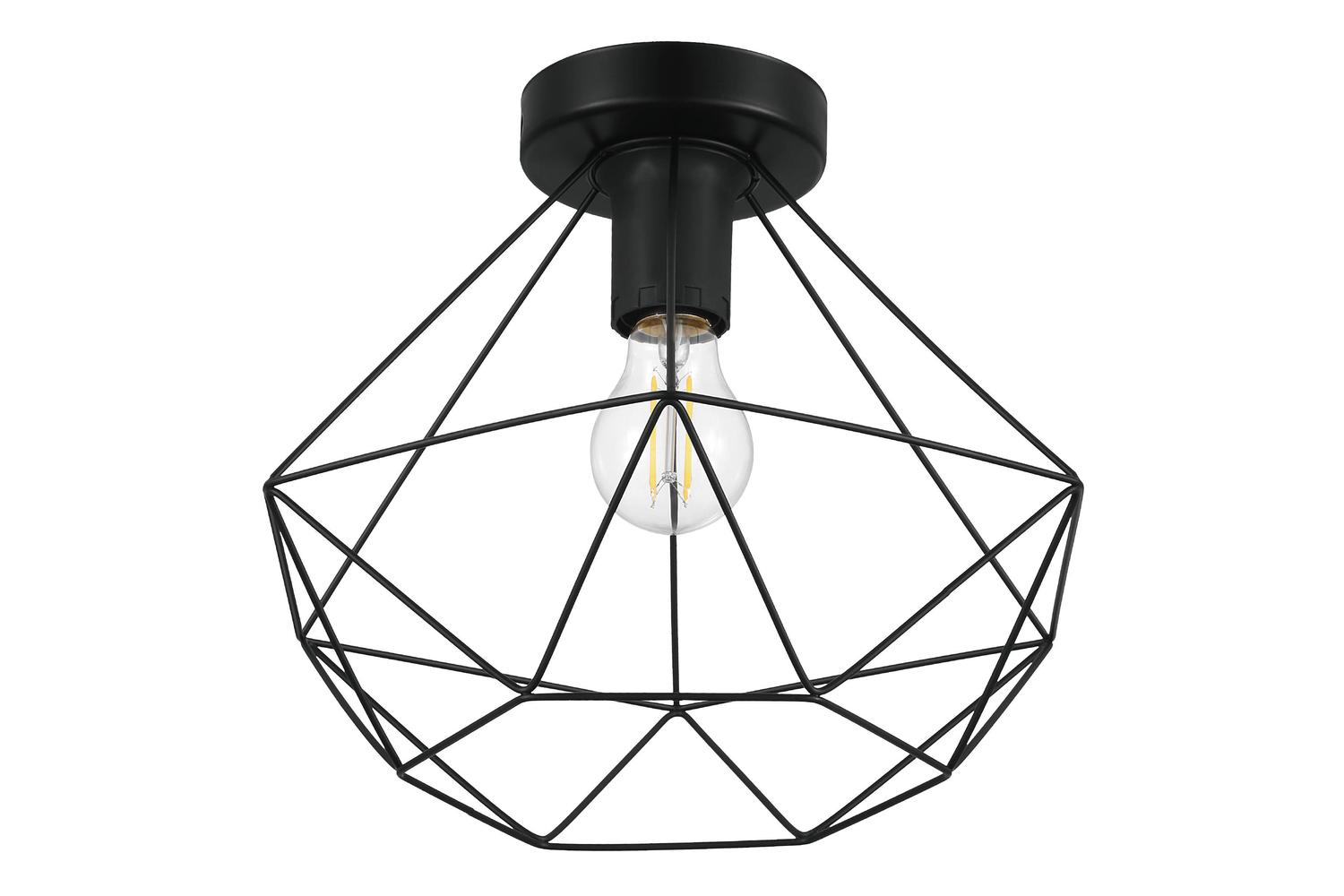 Eglo | Tarbes Geometric Ceiling Light | Black