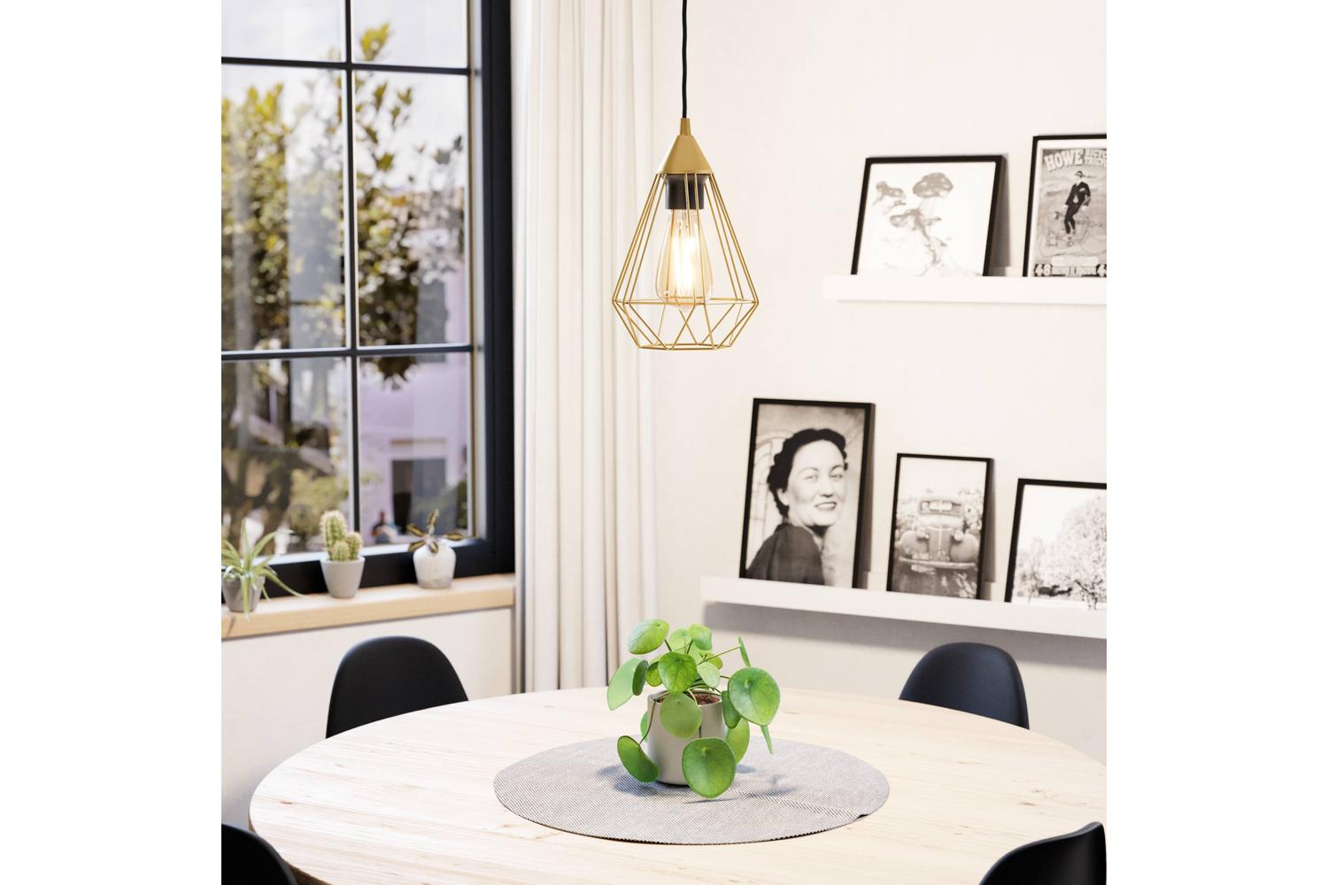 Eglo | Tarbes Geometric Pendant Light | Gold