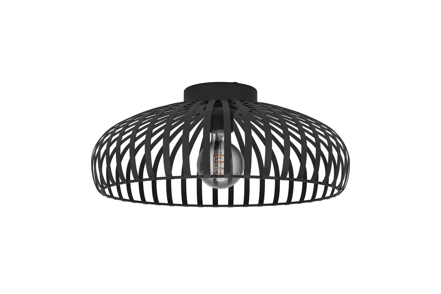 Eglo | Mogano 3 Caged Style Ceiling Light | 43 cm | Black