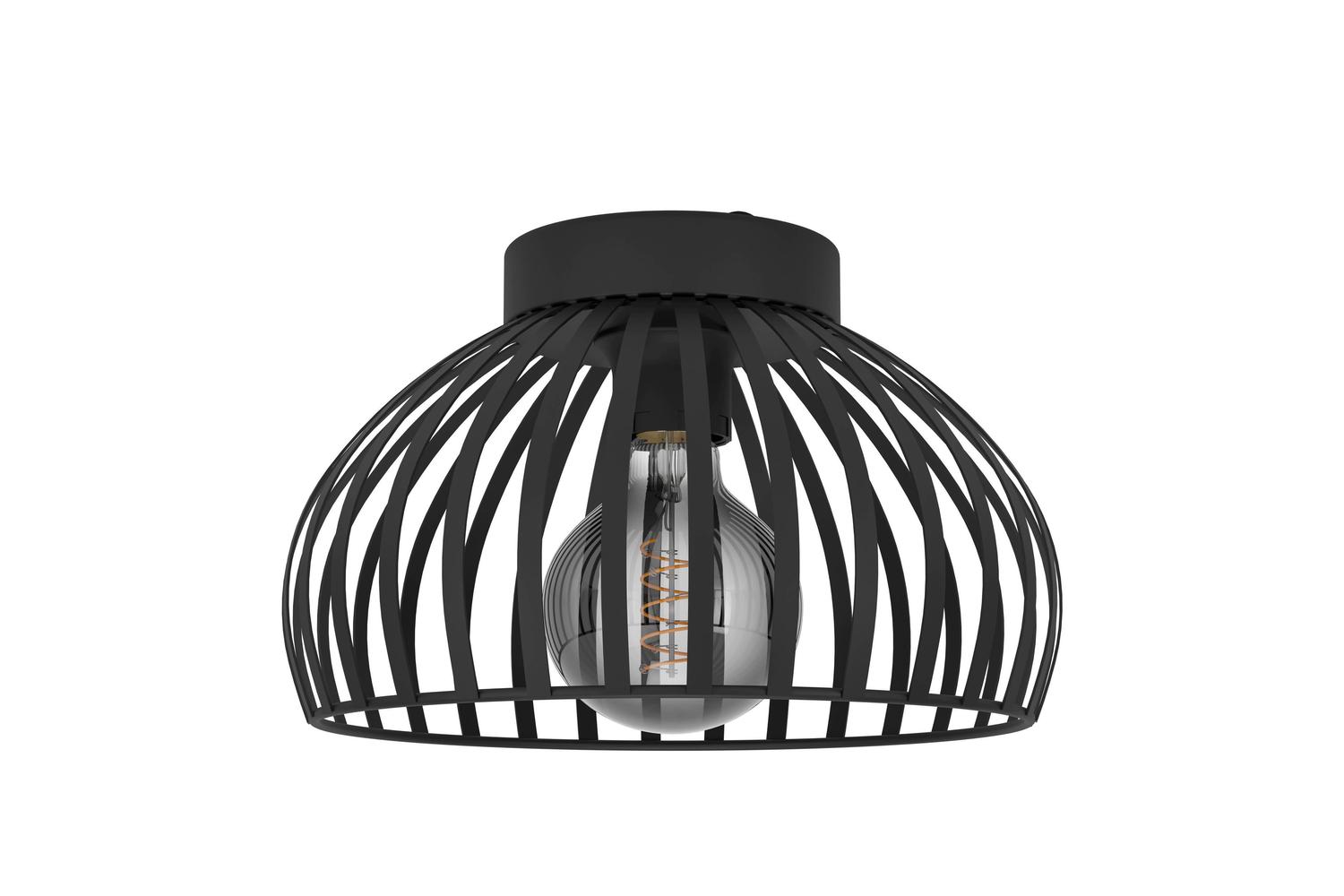 Eglo | Mogano 3 Caged Style Ceiling Light | 28 cm | Black