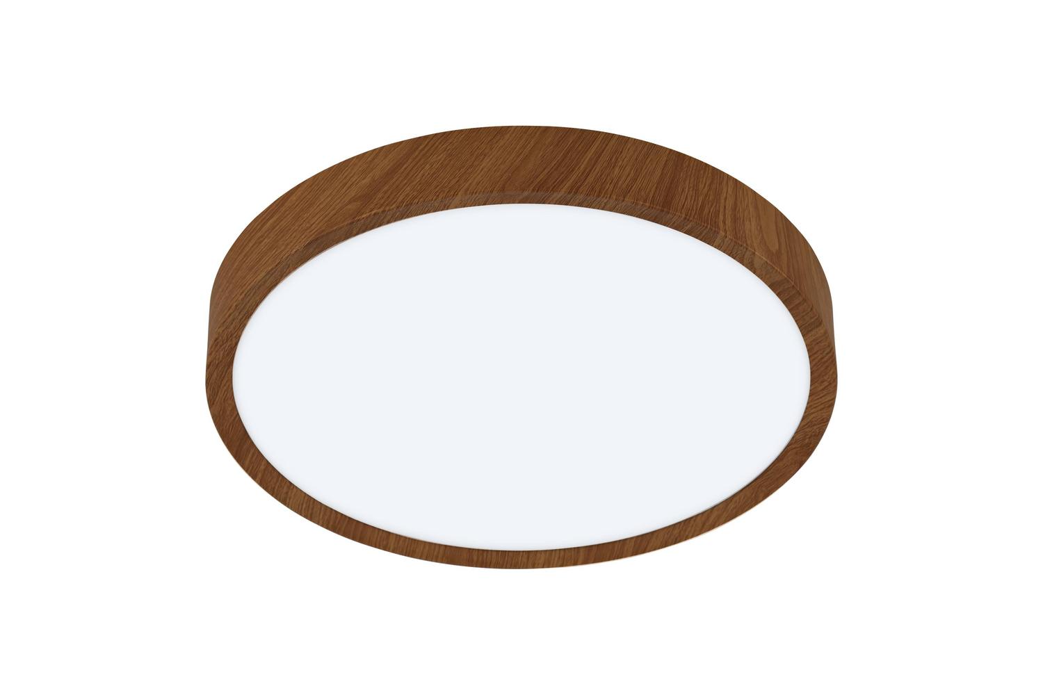 Eglo | Musurita Wood Effect  Circular LED Ceiling Light | Brown