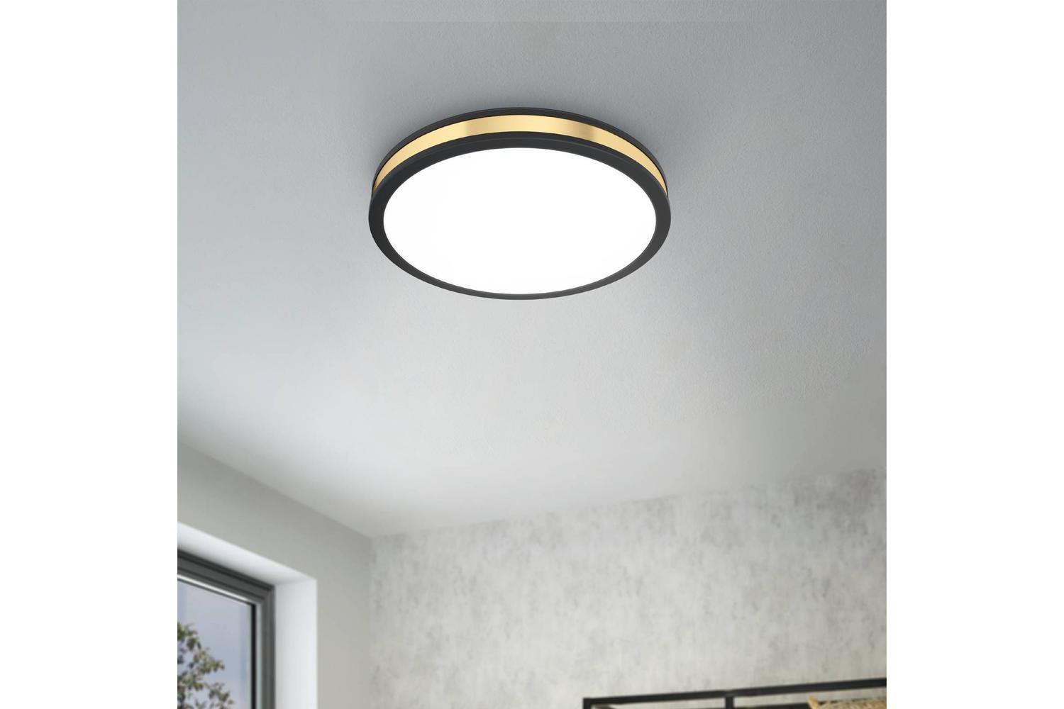 Eglo | Pescaito Ceiling Light | Black/Gold