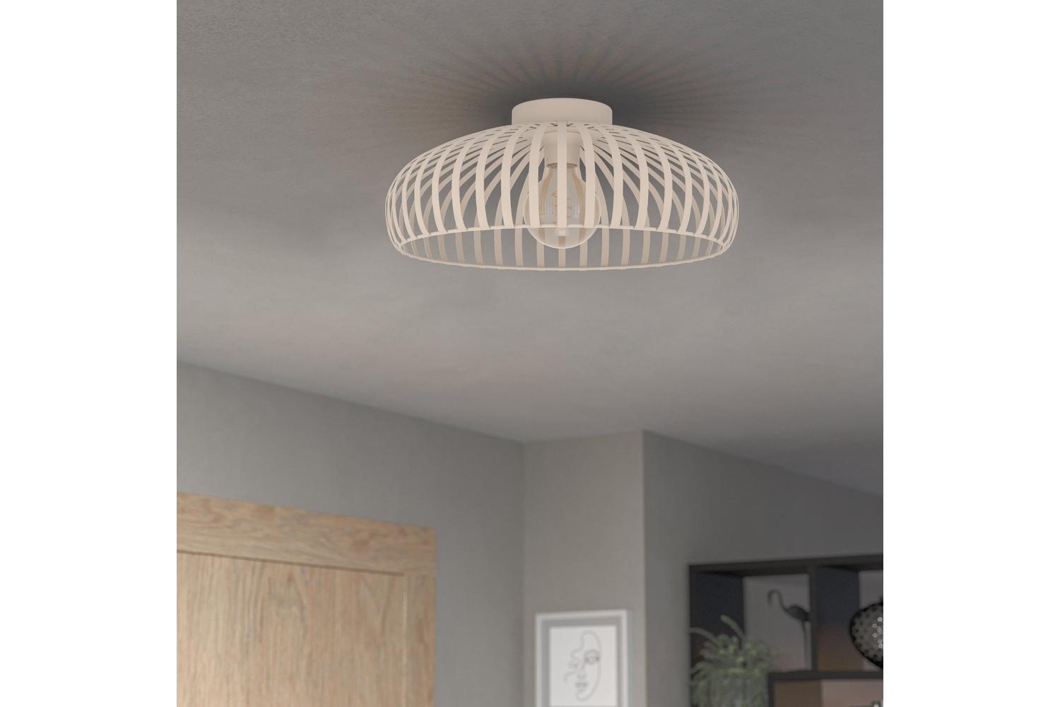Eglo | Mogano 3 Caged Style Ceiling Light | 43 cm | Sandy