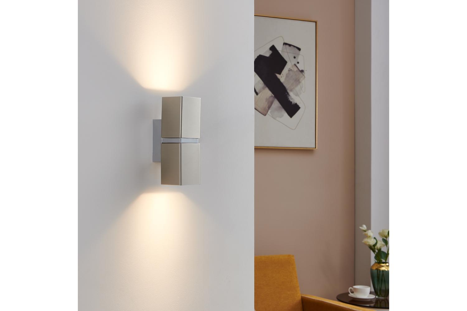 Eglo | Passa LED Wall Light | Satin Nickel/Chrome