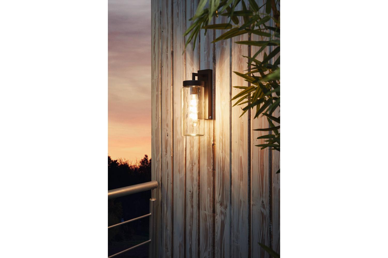 Eglo | Bovolone Modern Exterior Wall Lamp | Black