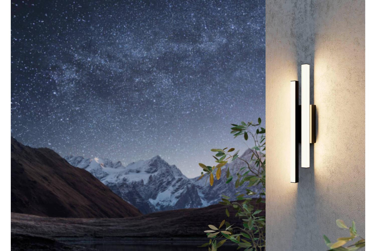 Eglo | Serricella Linear Exterior LED Wall Light | Black/White