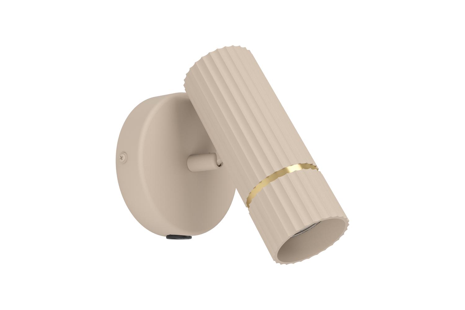 Eglo | Caminia Steel Monochrome Wall Spotlight | Sandy