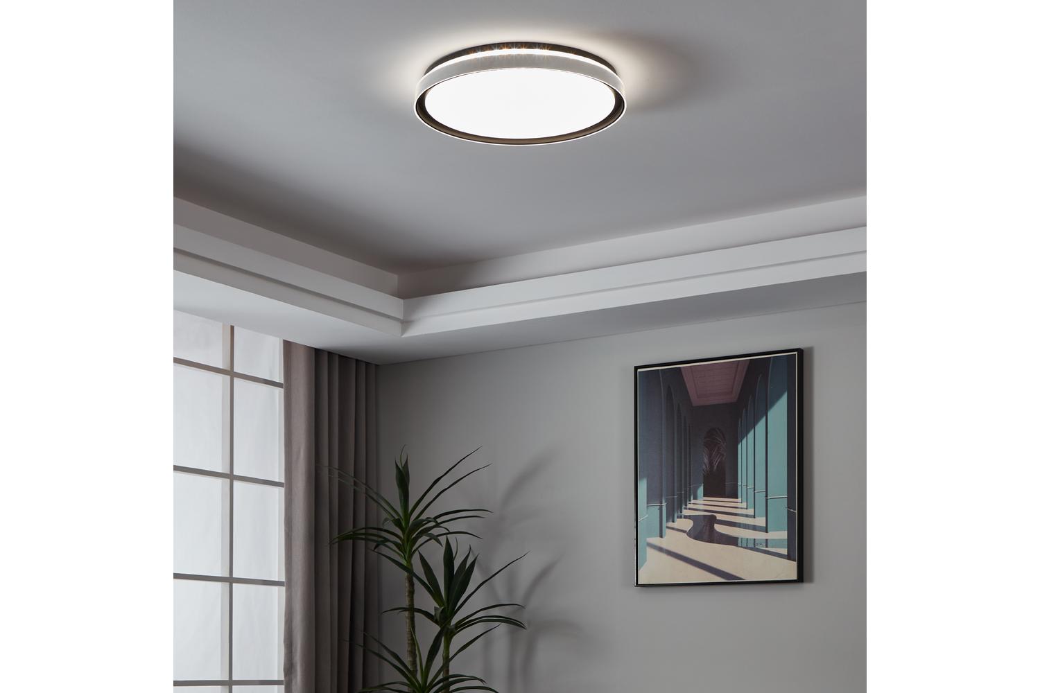 Eglo | Seluci Ceiling Light | Black/White