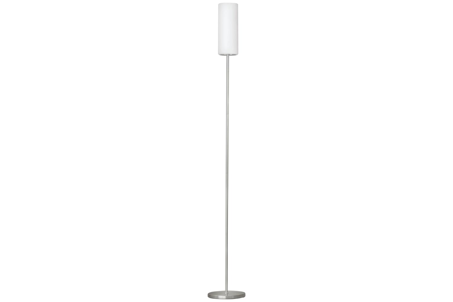Eglo | Troy 3 Floor Light | Silver/White