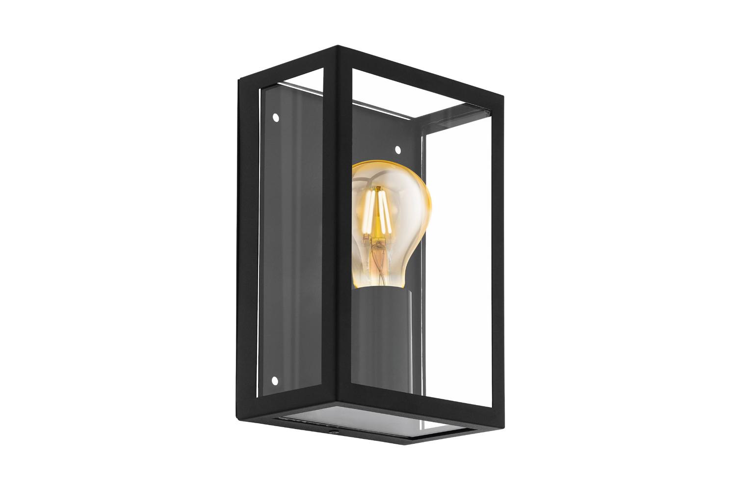 Eglo | Alamonte 1 Caged Industrial Exterior Wall Light | Black