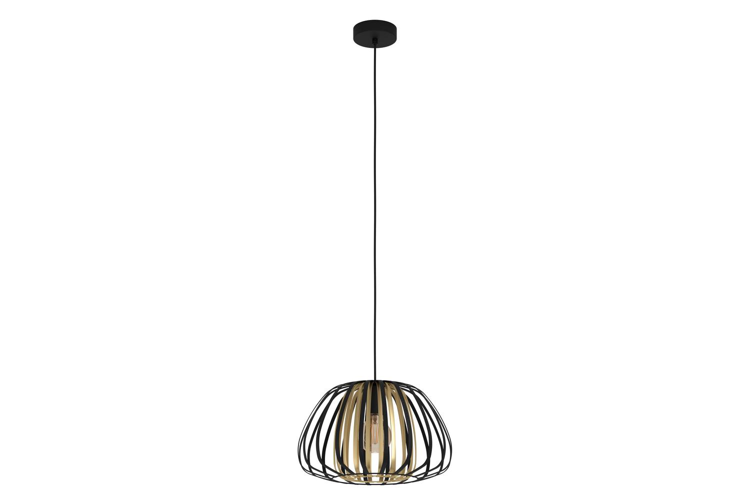 Eglo | Encinitos Modern Pendant Light | Black/Gold
