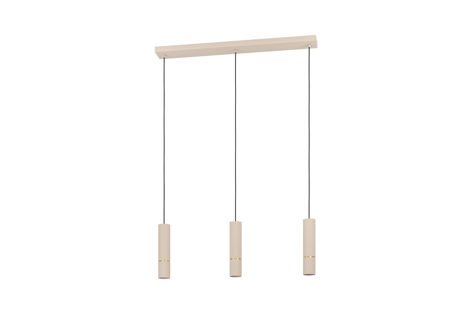 Eglo | Caminia Steel Monochrome Pendant Light | Sandy