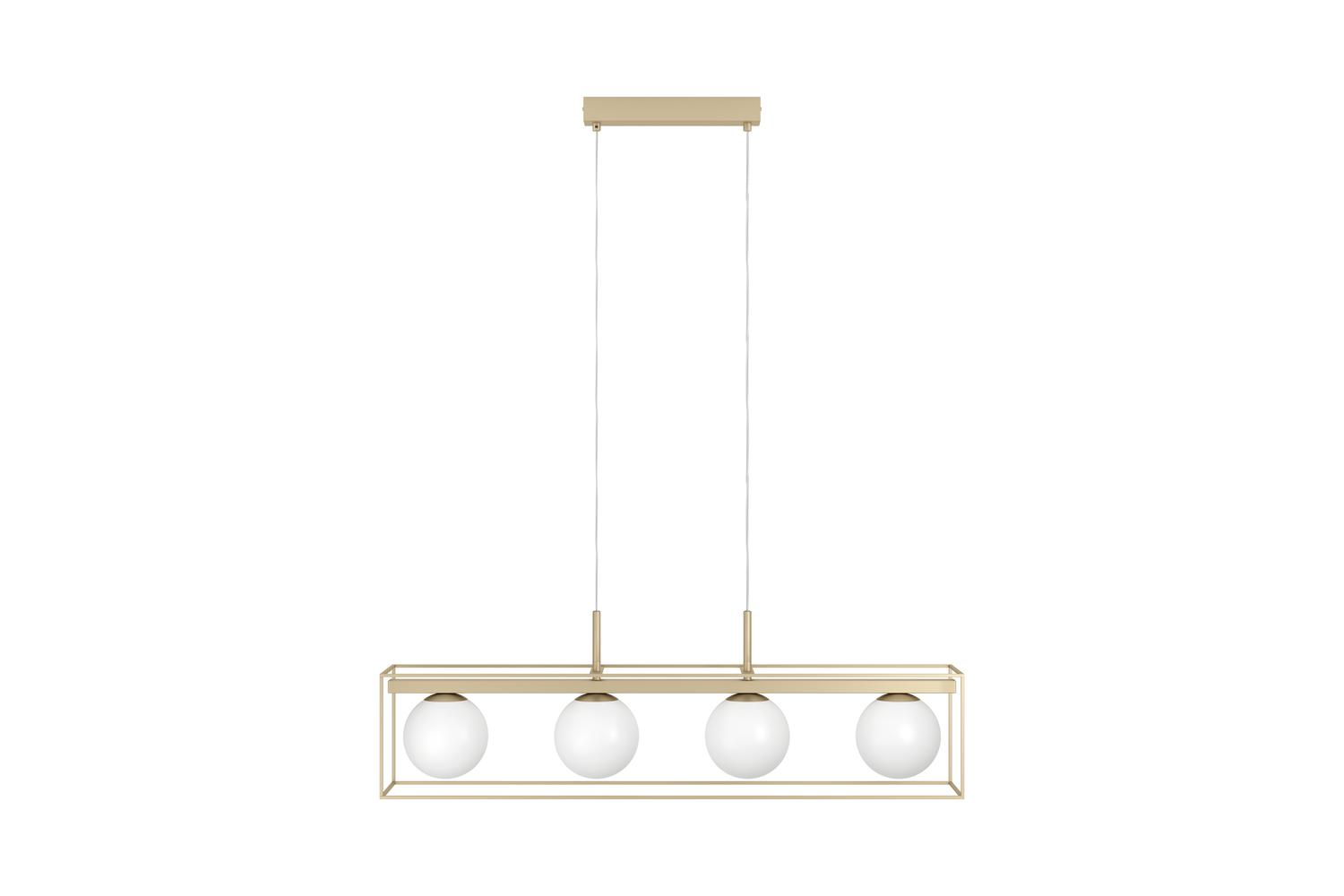 Eglo | Vallaspra Modern 4-light Pendant Light | Gold/White