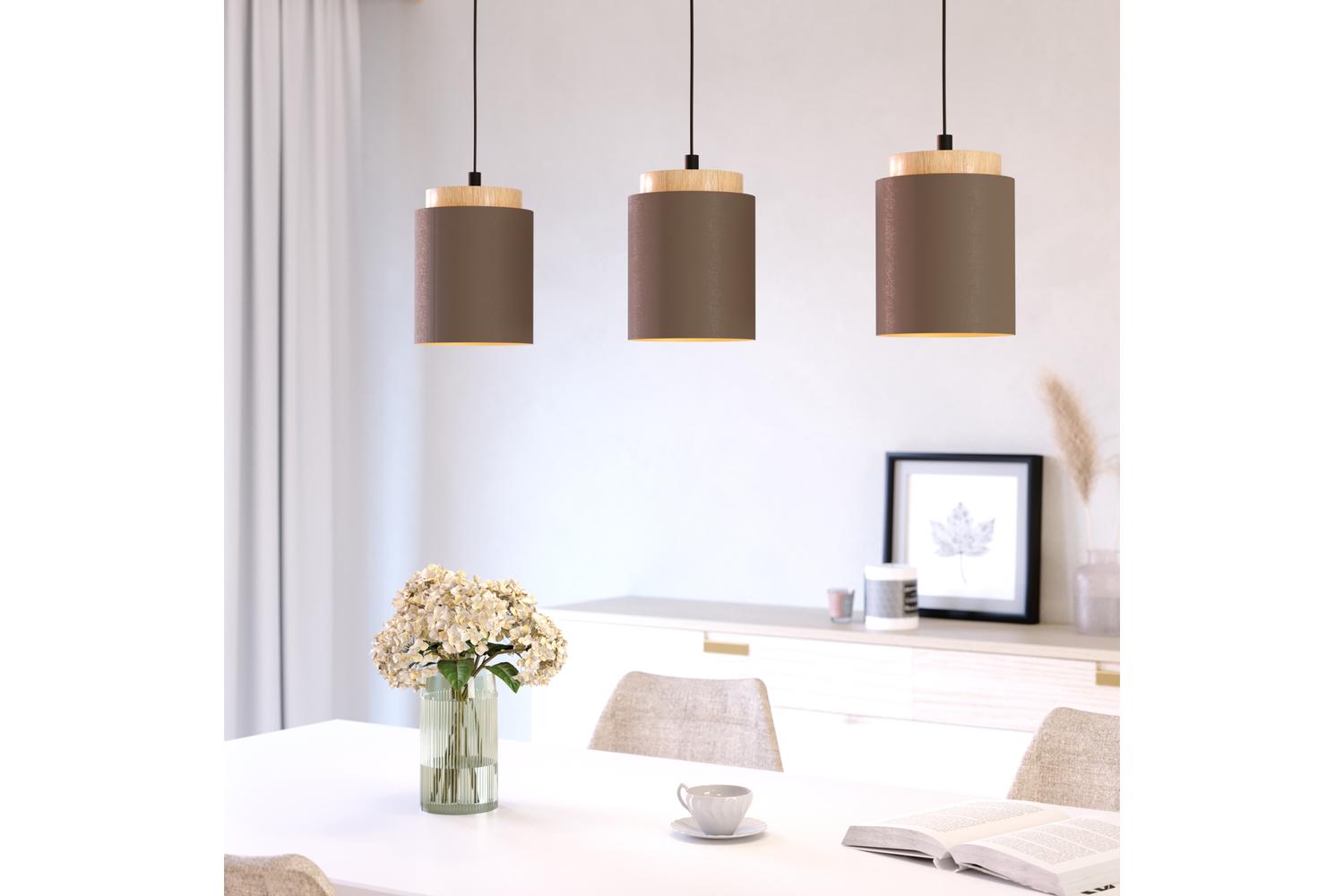 Eglo | Albariza 3-light Pendant Light | Cappucino/Gold