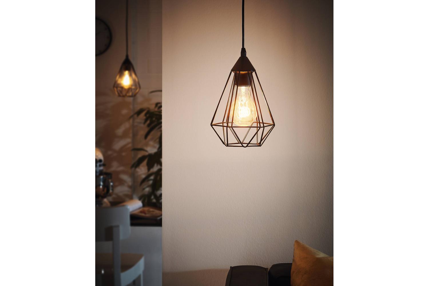 Eglo | Tarbes Geometric Pendant Light | Black