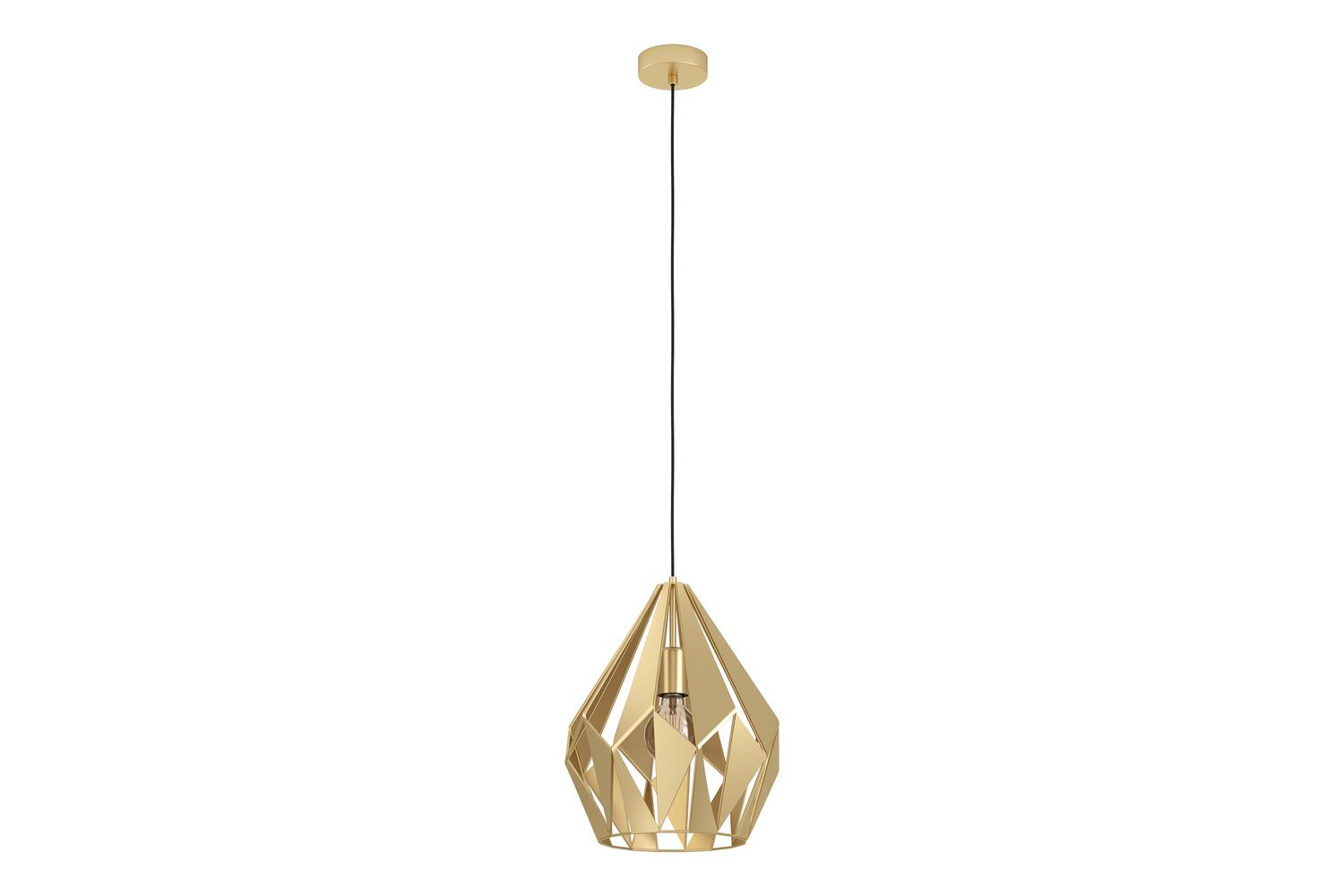 Eglo | Carlton Geometric Pendant Light | 110 x 31 cm | Gold