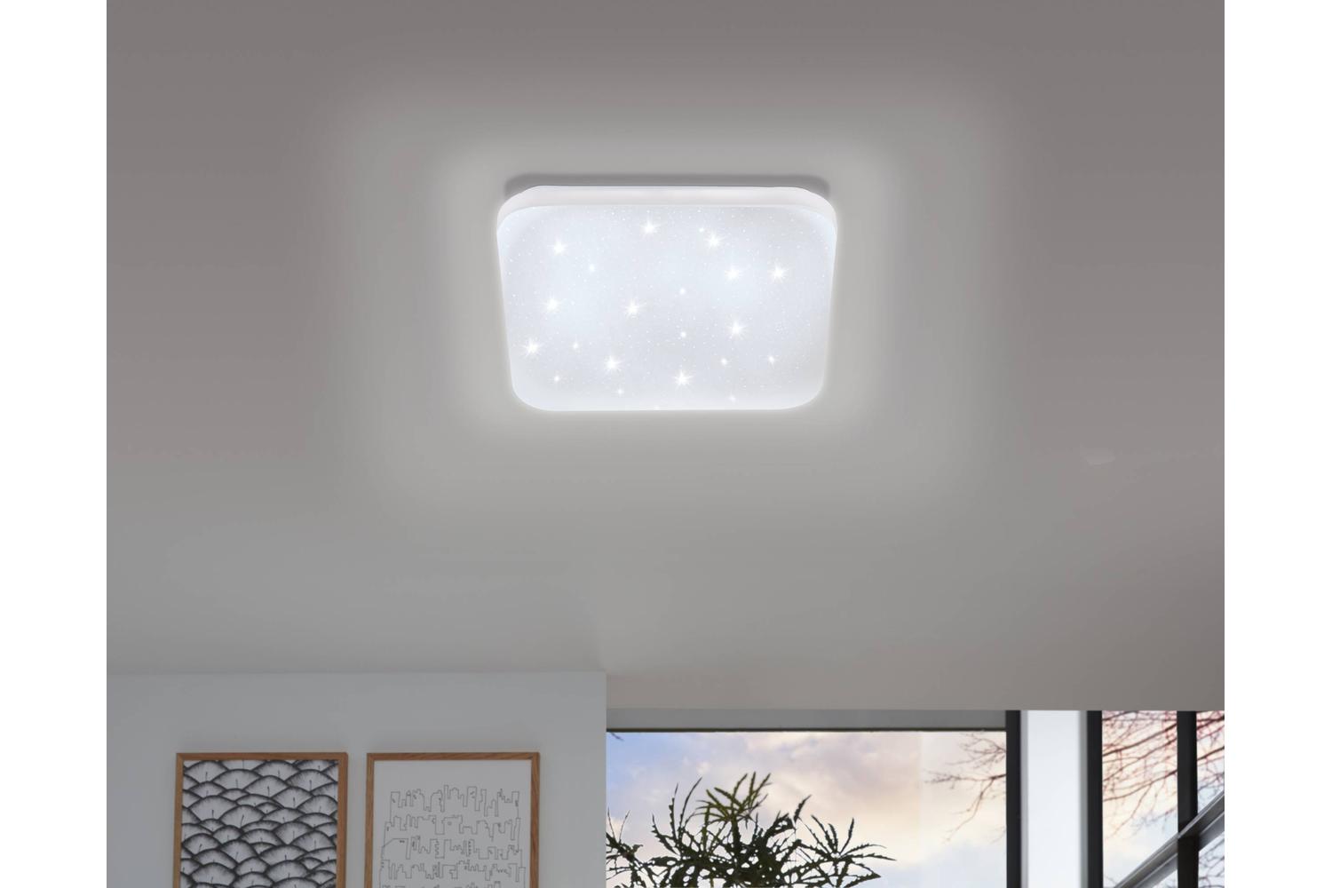 Eglo | Frania-S Square LED Ceiling Light | 16 cm | White