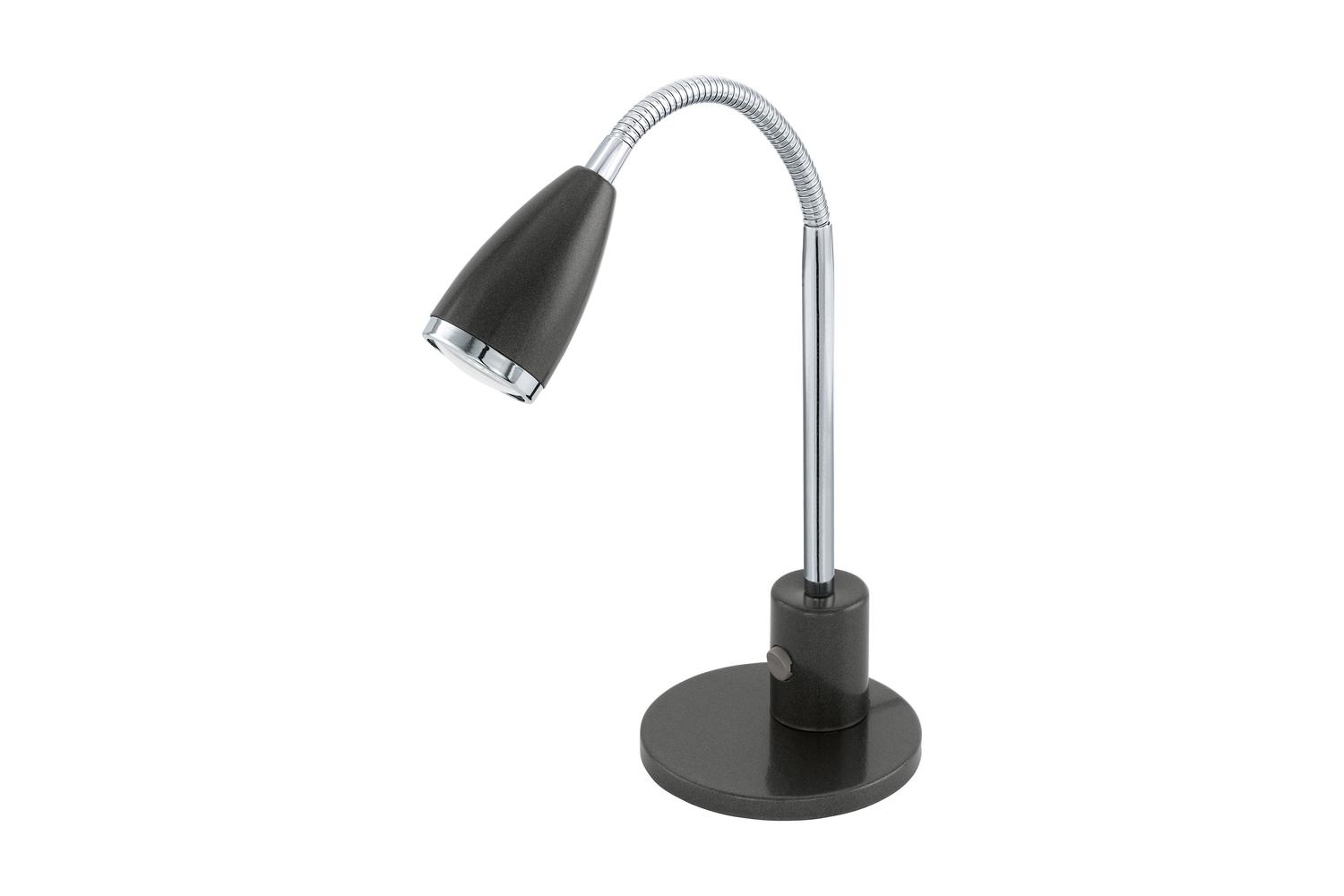 Eglo | Fox Adjustable Desk Lamp | Black/Chrome