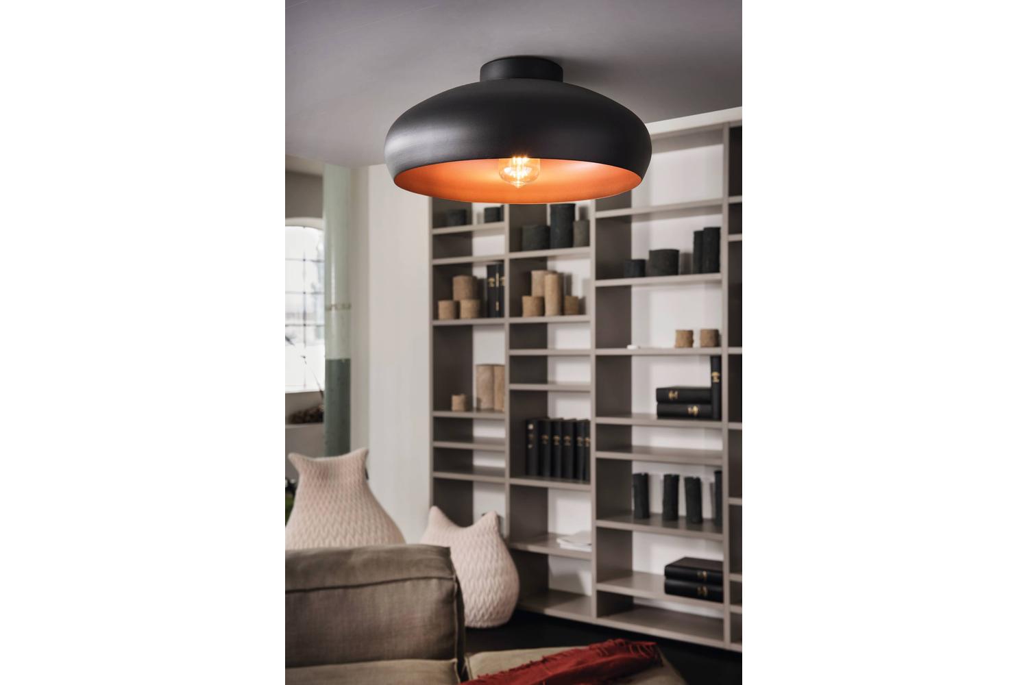 Eglo | Mogano 2 Vintage Ceiling Light | 40 cm | Black/Copper
