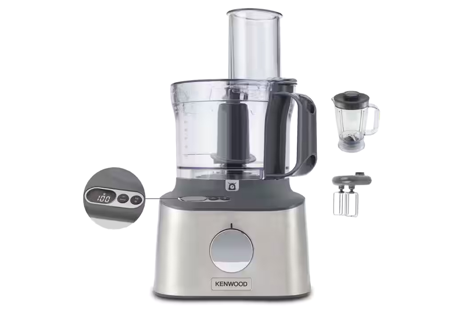 Kenwood Multipro Compact + Food Processor | FDM310SS | Brushed Metal