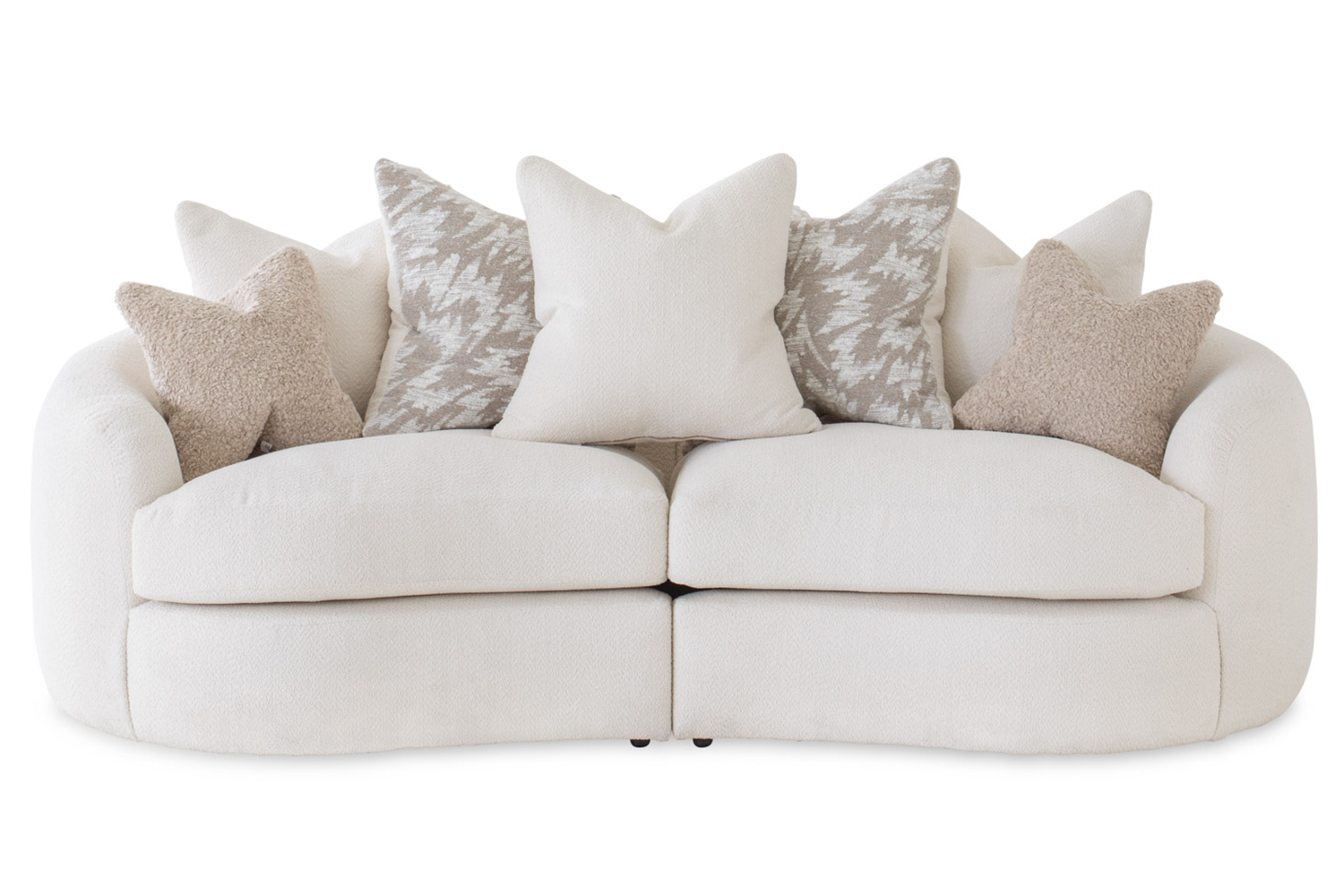 Whisper 3 Seater Sofa | Pillow Back | Cream