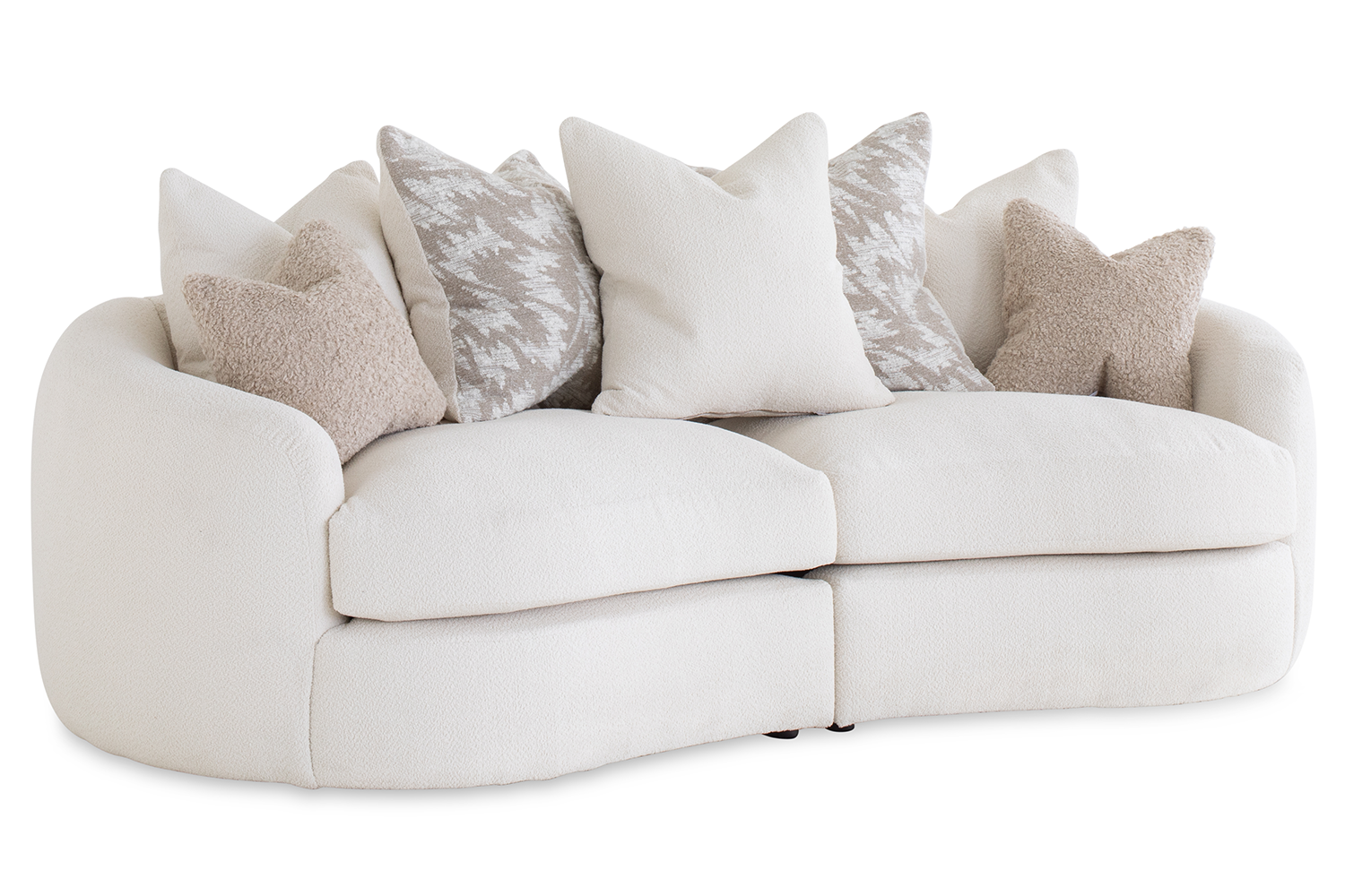 Whisper 3 Seater Sofa | Pillow Back | Cream
