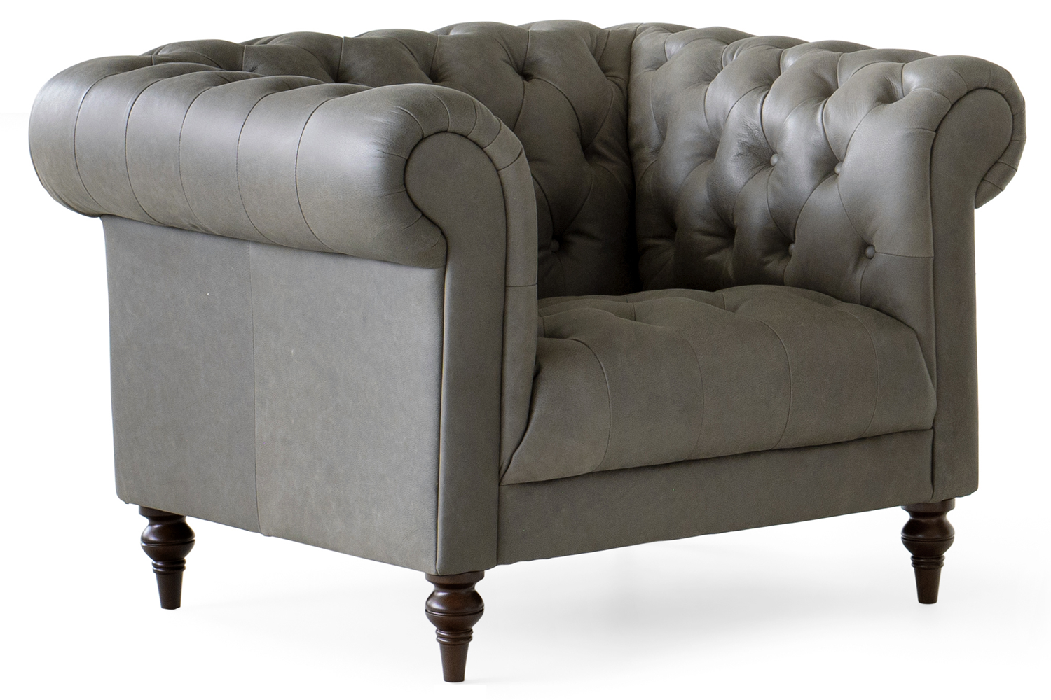 Franco Armchair | Leather | Grey