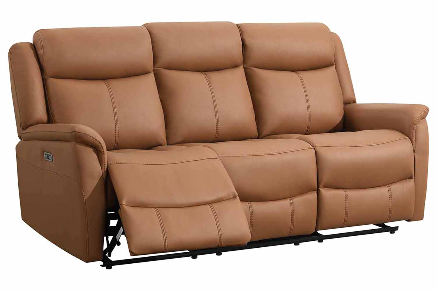 Otto 3 Seater Sofa | Power Recliner | Fabric | Tan