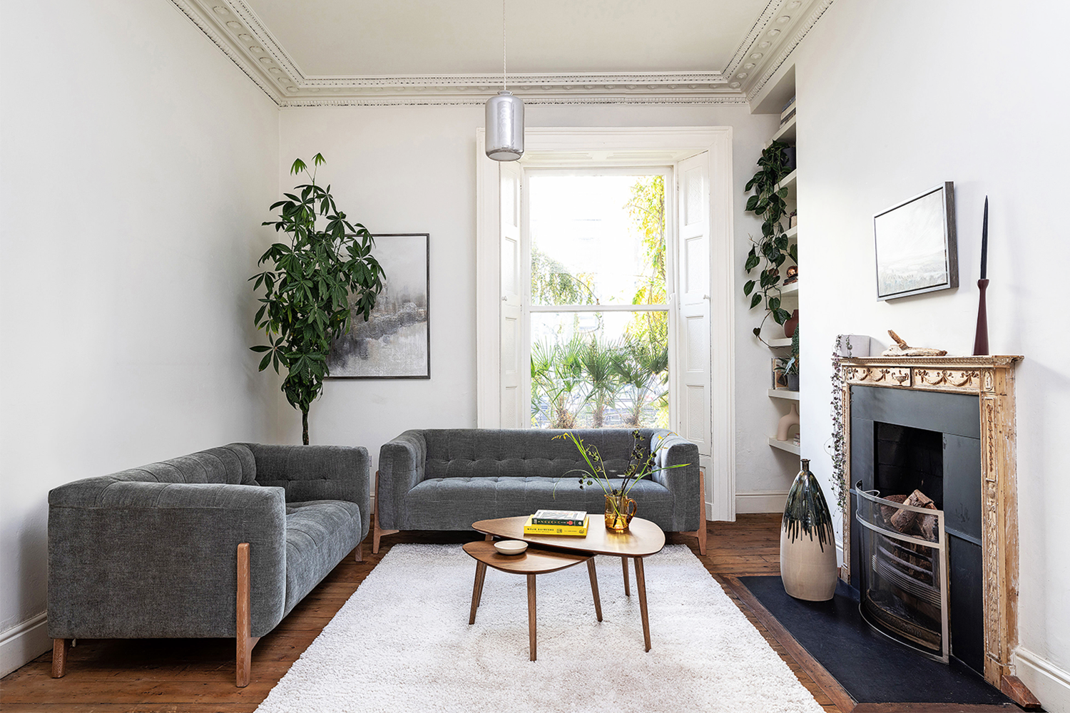 Rosie 3 Seater Sofa | Fabric | Basalt