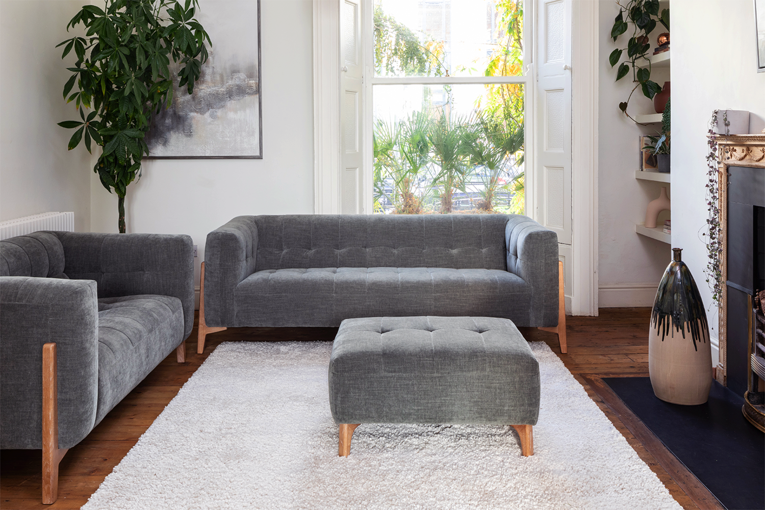 Rosie Footstool | Basalt