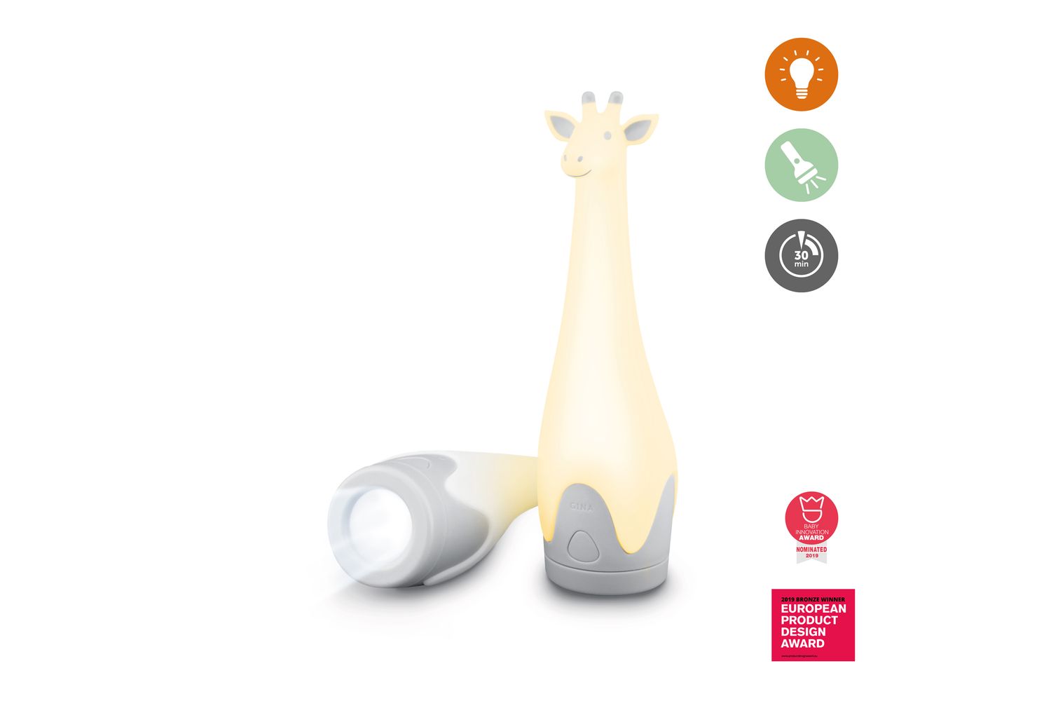 Gina Torch And Nightlight Grey