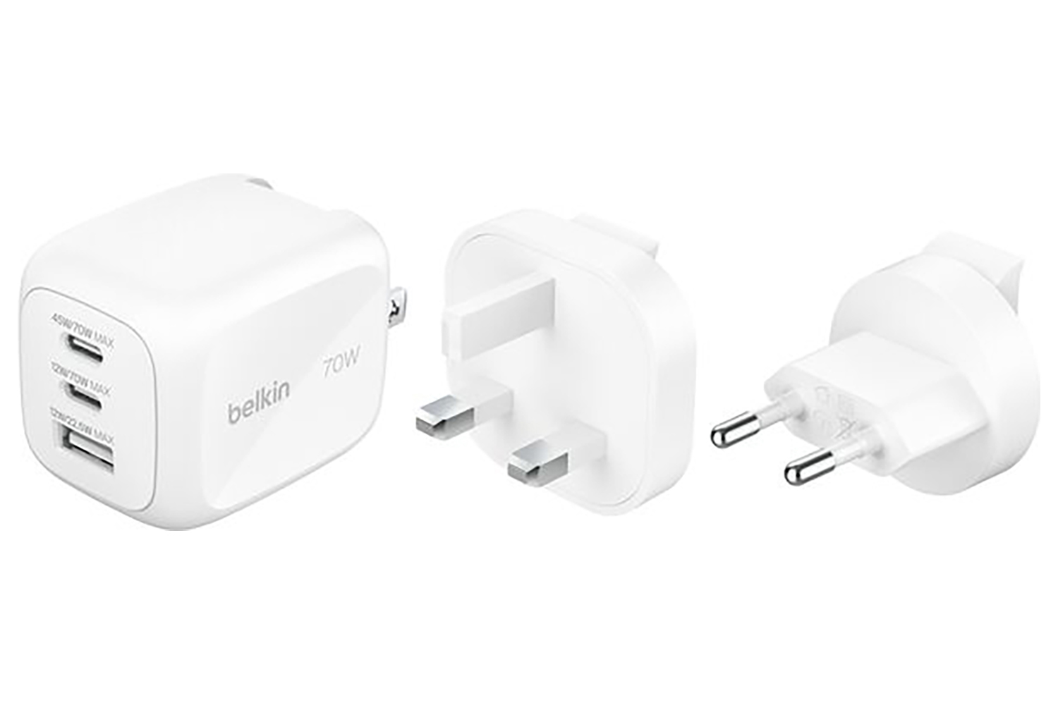 Belkin 70W Wall Charger Travel Adapter Kit