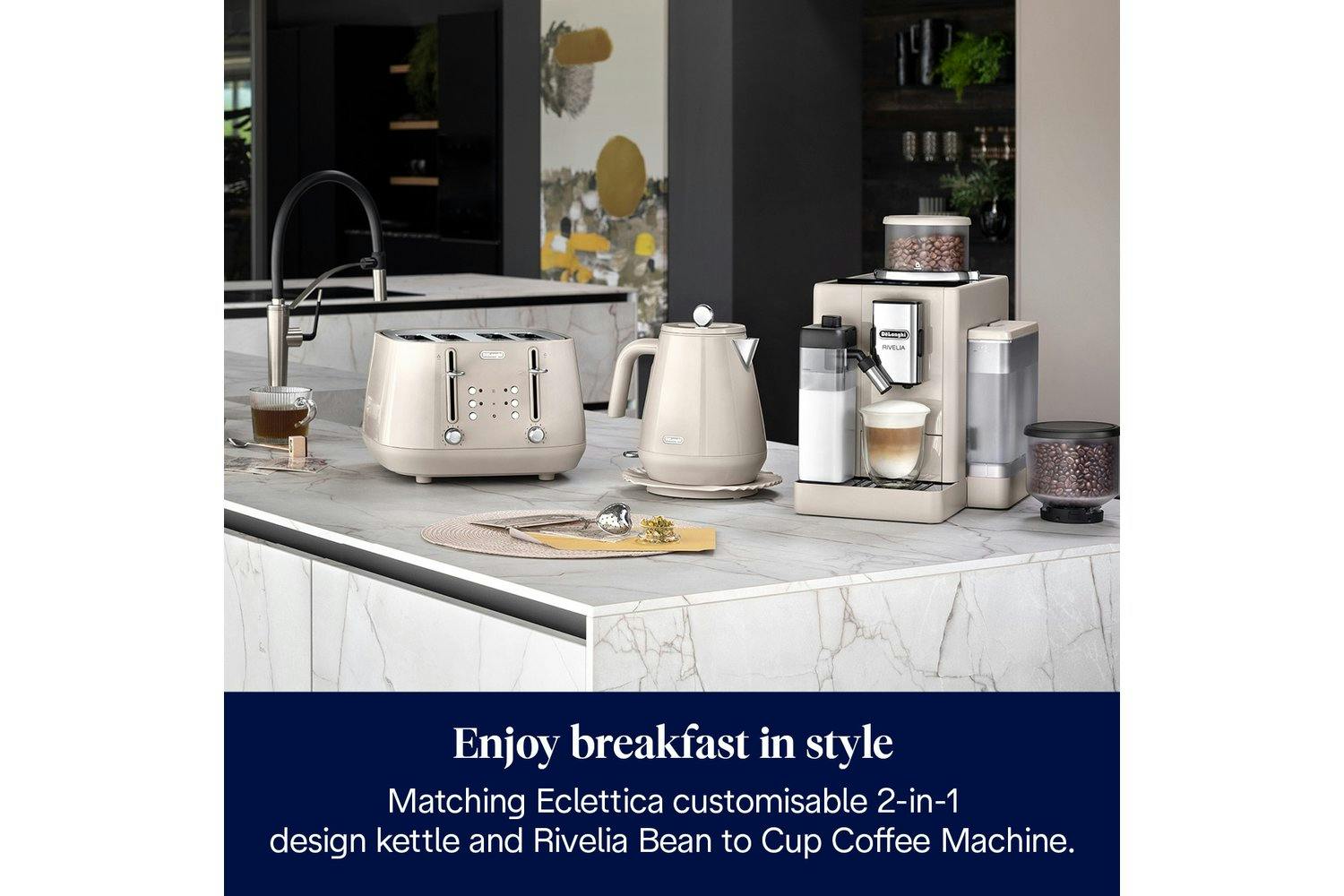 Delonghi Eclettica Slice Toaster Beige Ireland