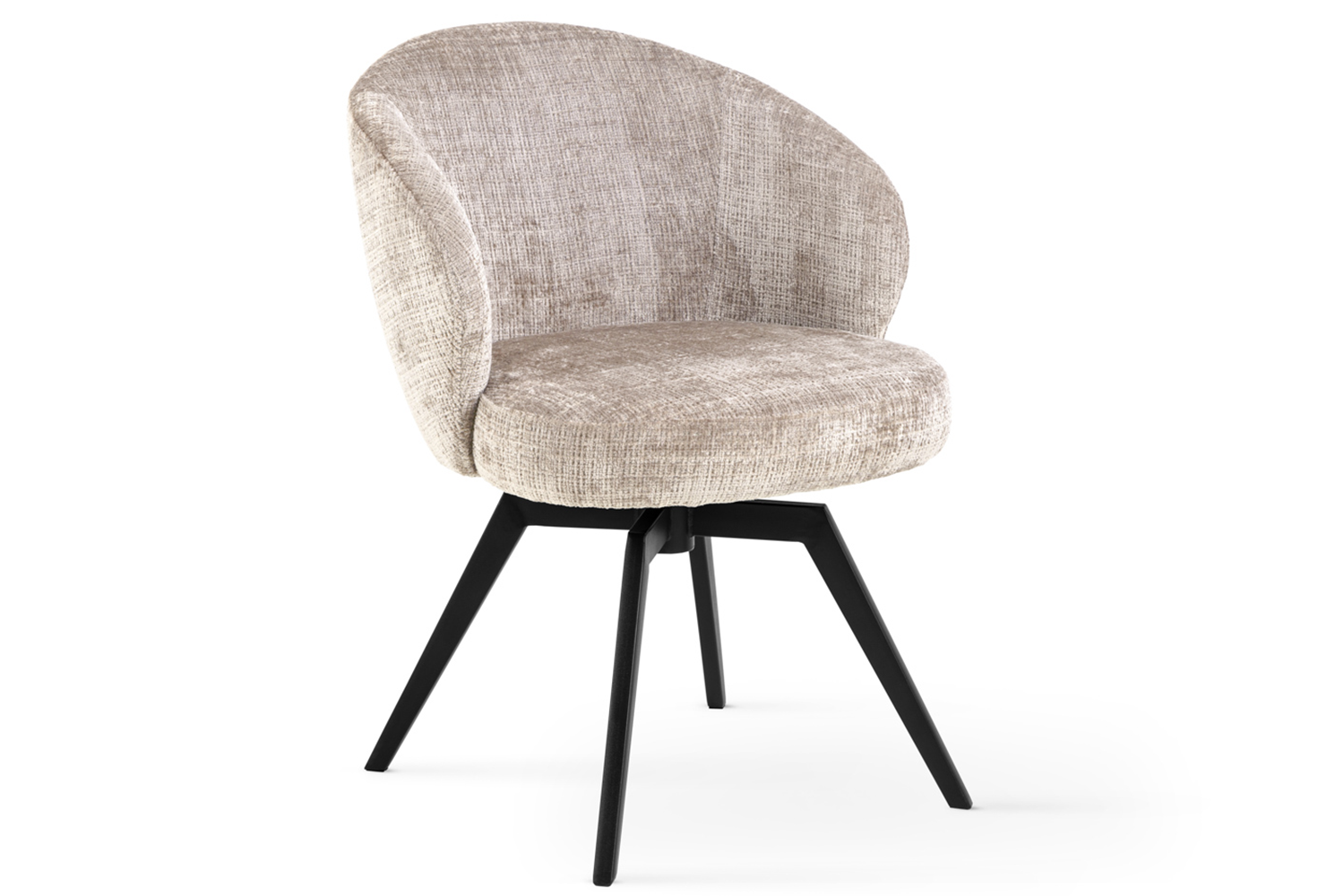 Darlene Dining Chair | Swivel | Beige