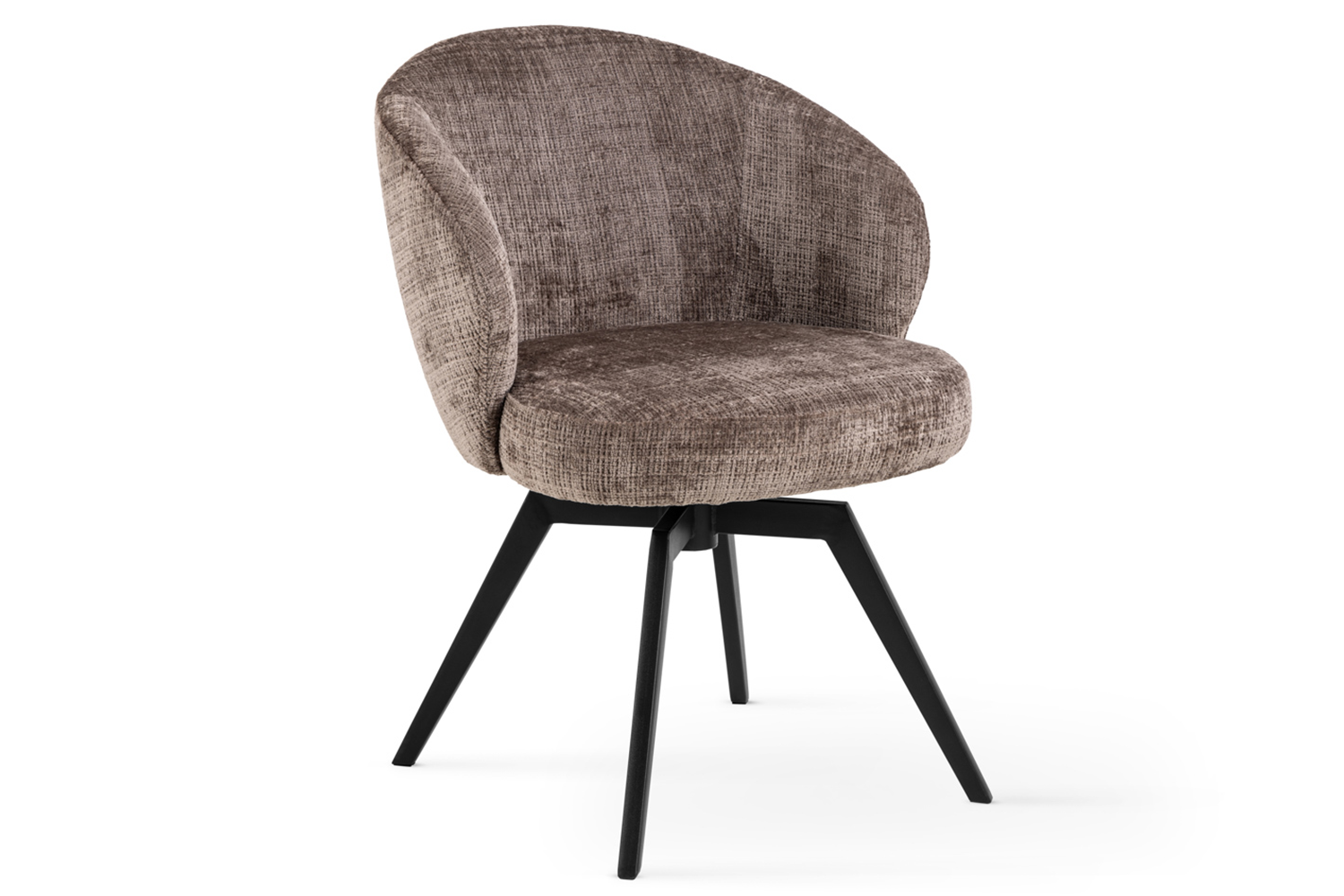 Darlene Dining Chair | Swivel | Dusty Brown