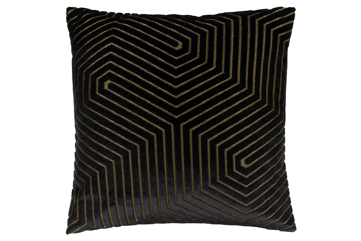 Evoke Velvet Cushion | Black | 45 x 45 cm