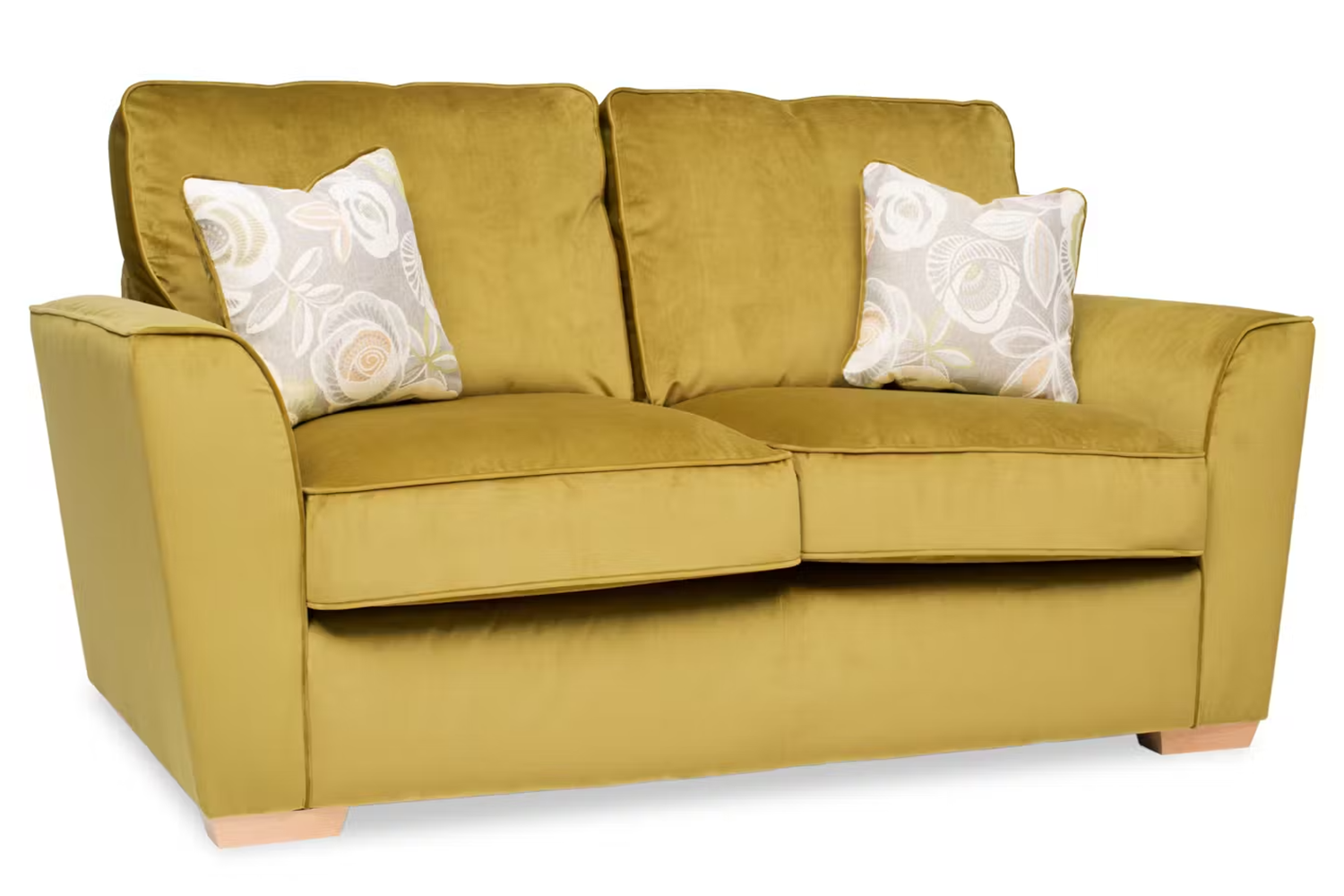 Lilly 2 Seater Sofa | Fabric | Yellow