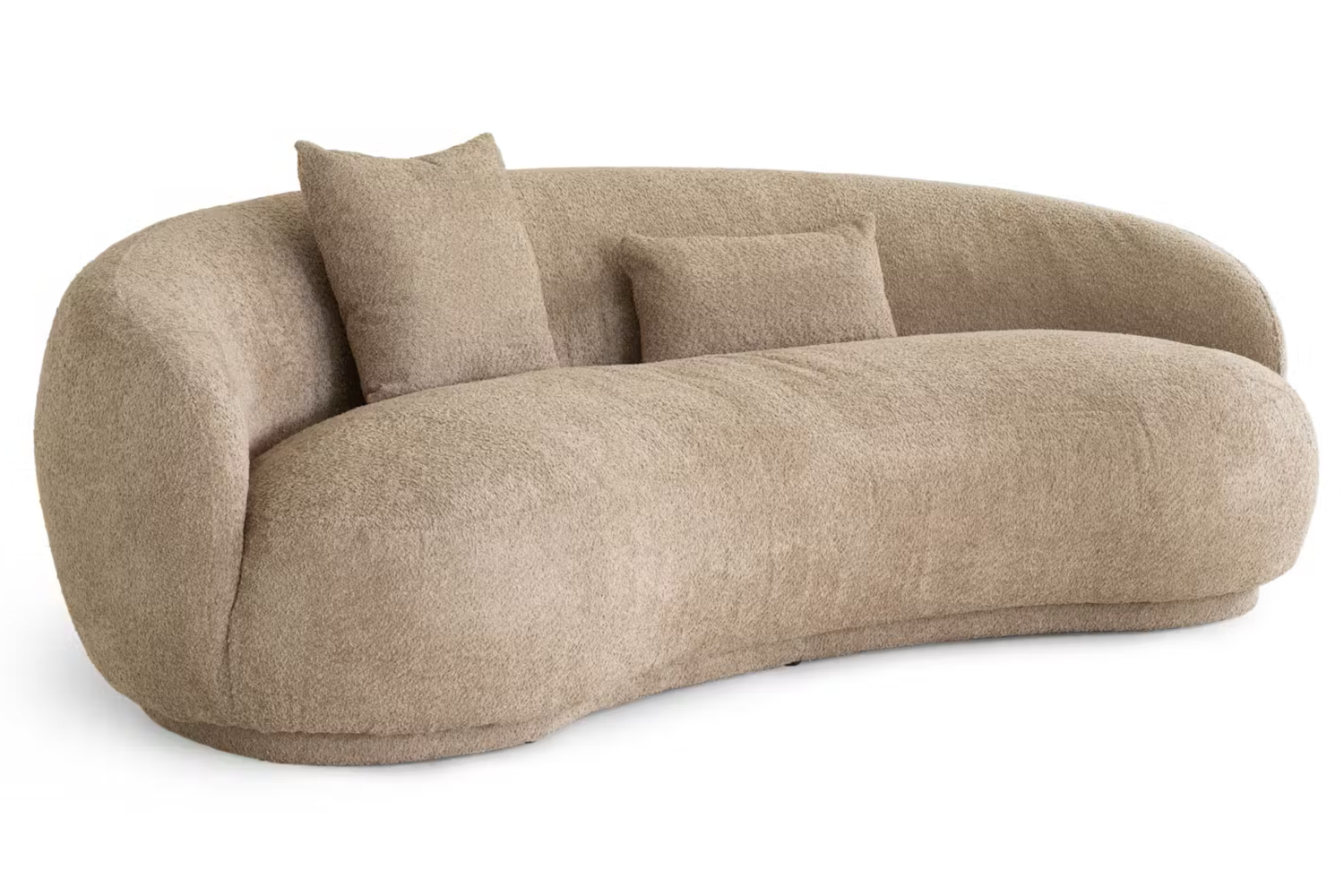 Mads 3 Seater | Curved Sofa | Mink