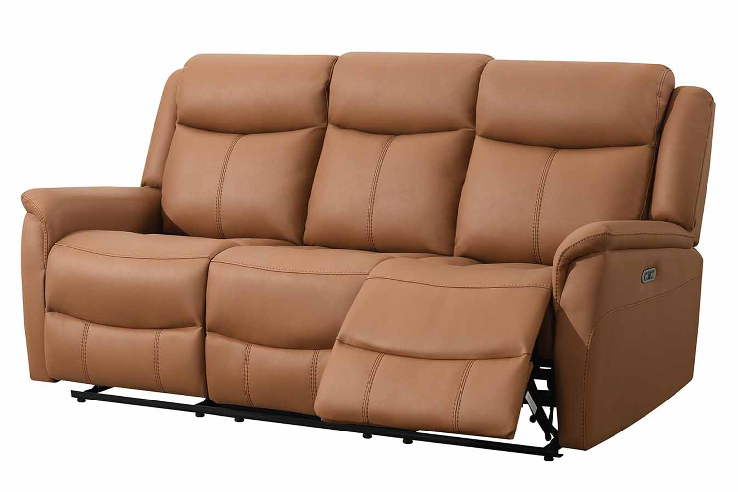 Otto 3 Seater Sofa | Power Recliner | Fabric | Tan