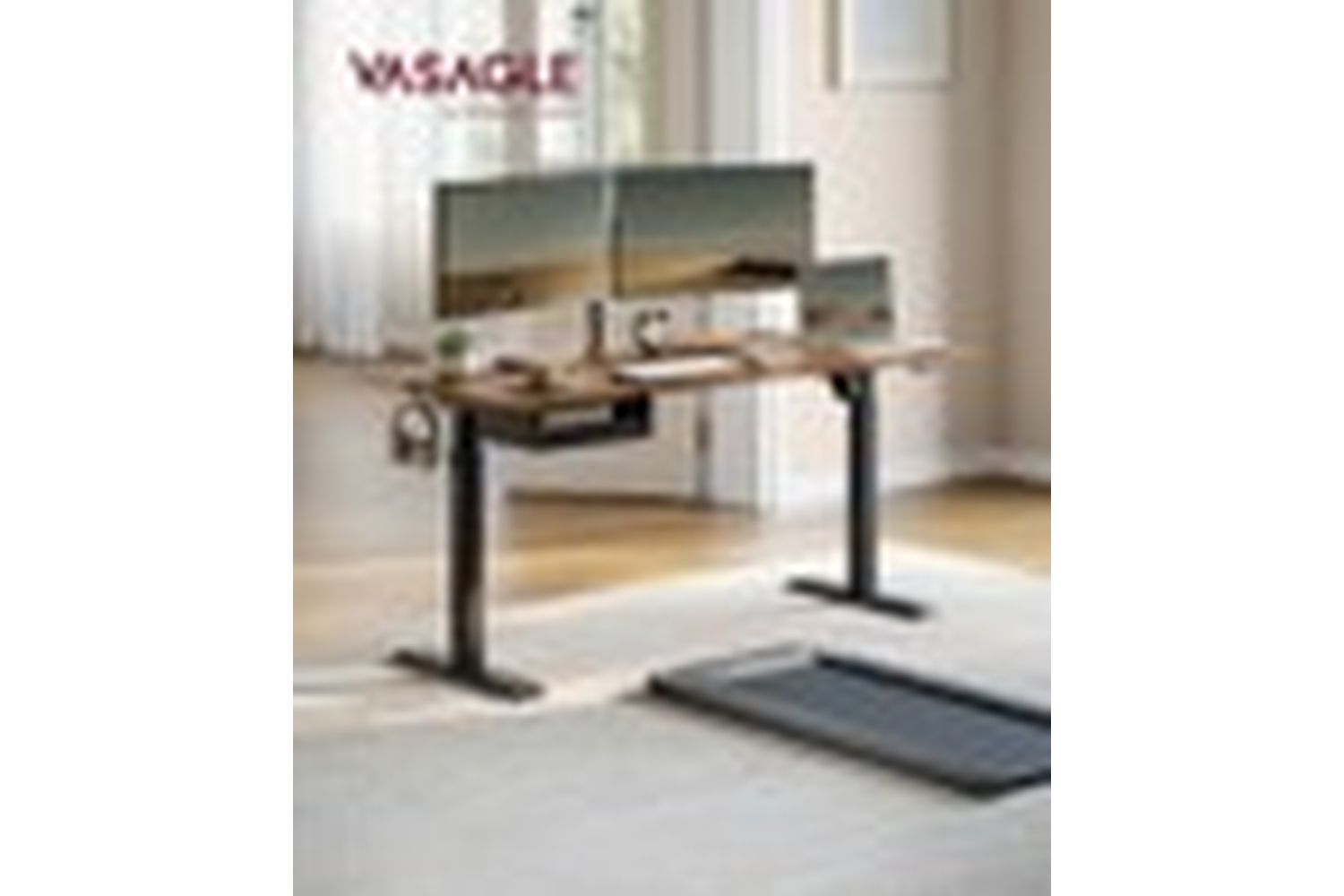 Standing Desk | Electric Height Adjustable Desk | Wood Chipboard And Steel | 160cm