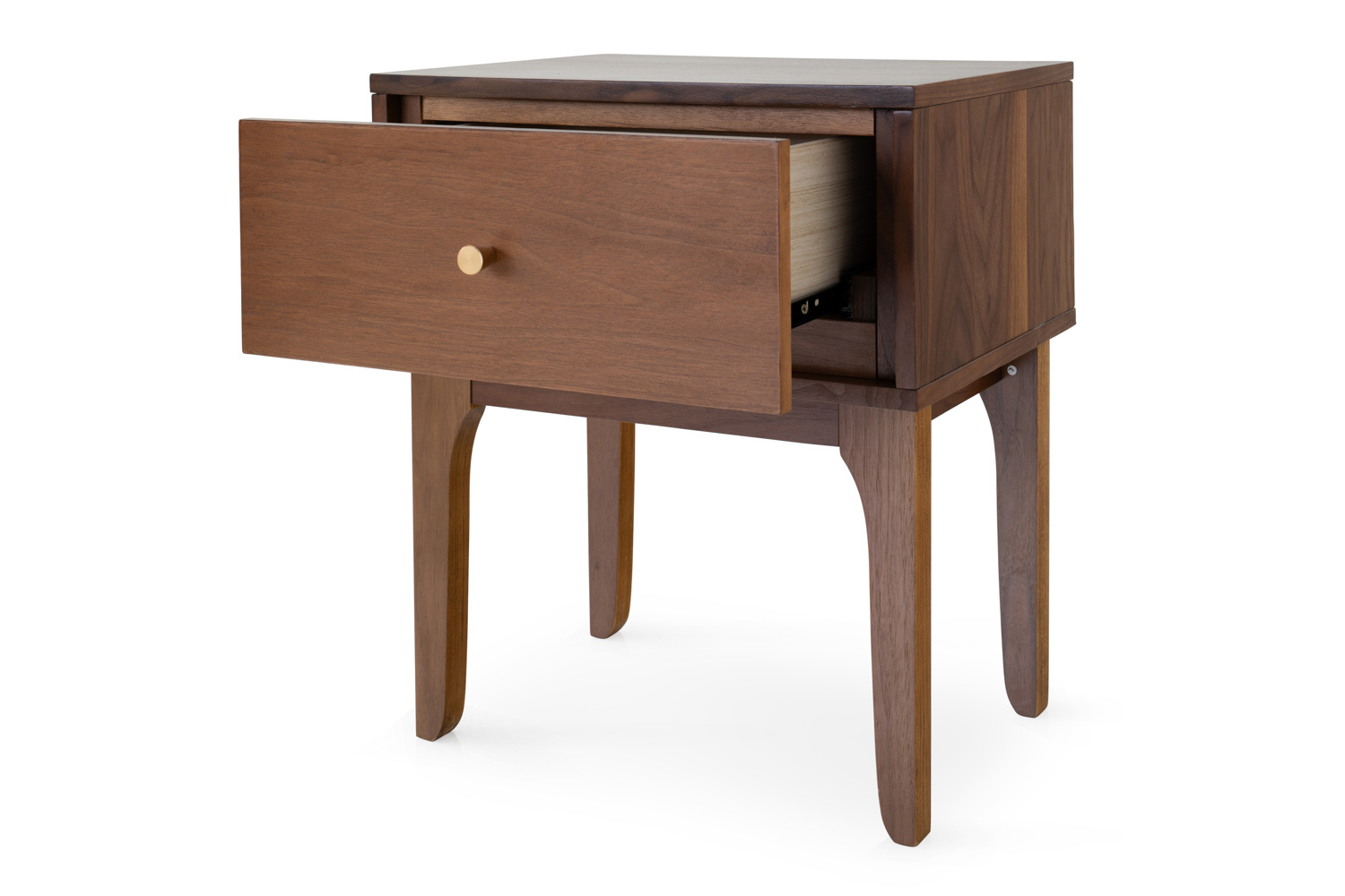 Samuel Bedside Table | 1 Drawer | Walnut Effect