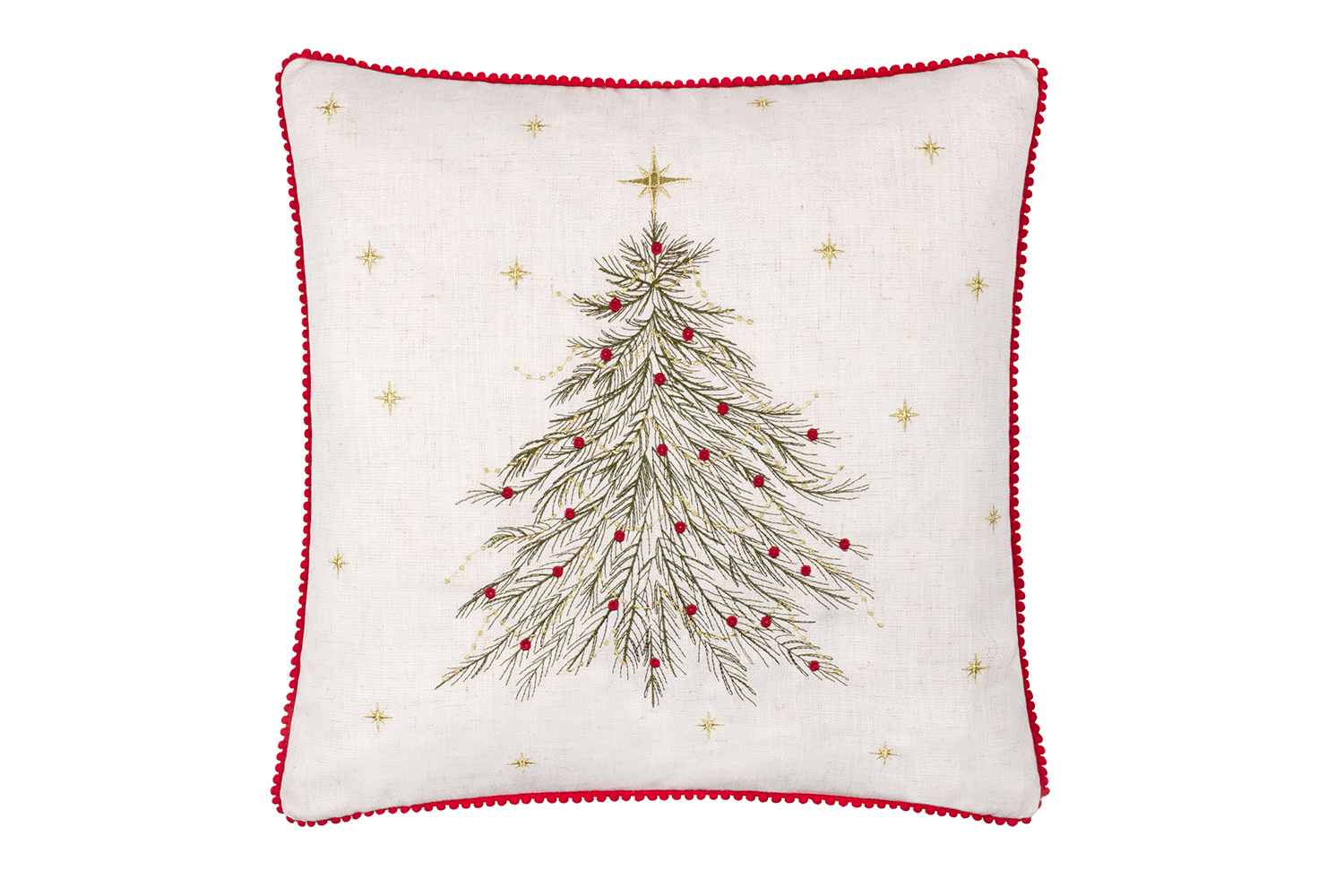 Twinkling Tree Cushion | Natural | 45 x 45 cm