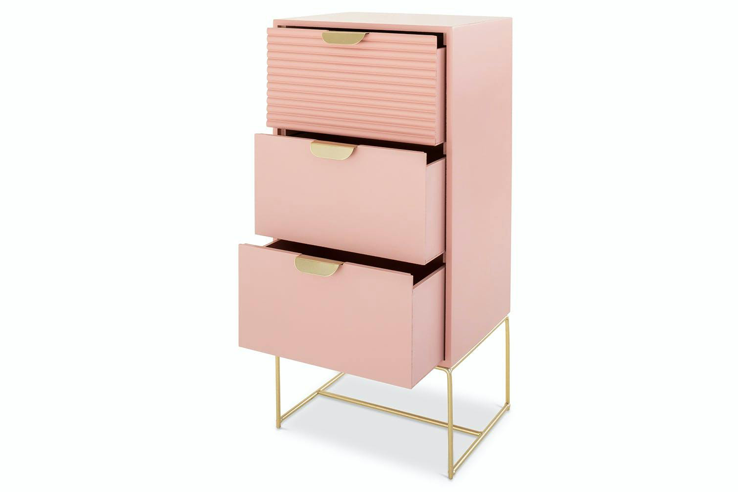 Frankie Bedside Table | Slim | Pink